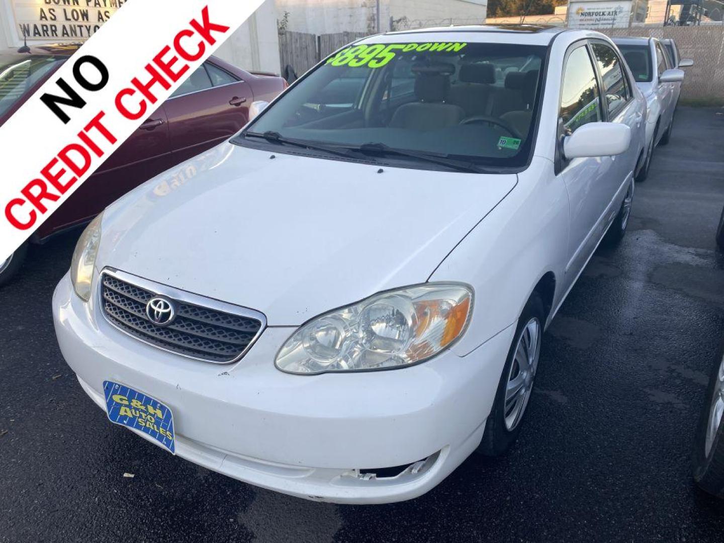 2005 WHITE TOYOTA COROLLA CE (JTDBR32EX52) with an 1.8L engine, Automatic transmission, located at 930 E Little Creek Road, Norfolk, VA, 23518, (757) 588-0420, 36.915051, -76.244408 - Photo#0