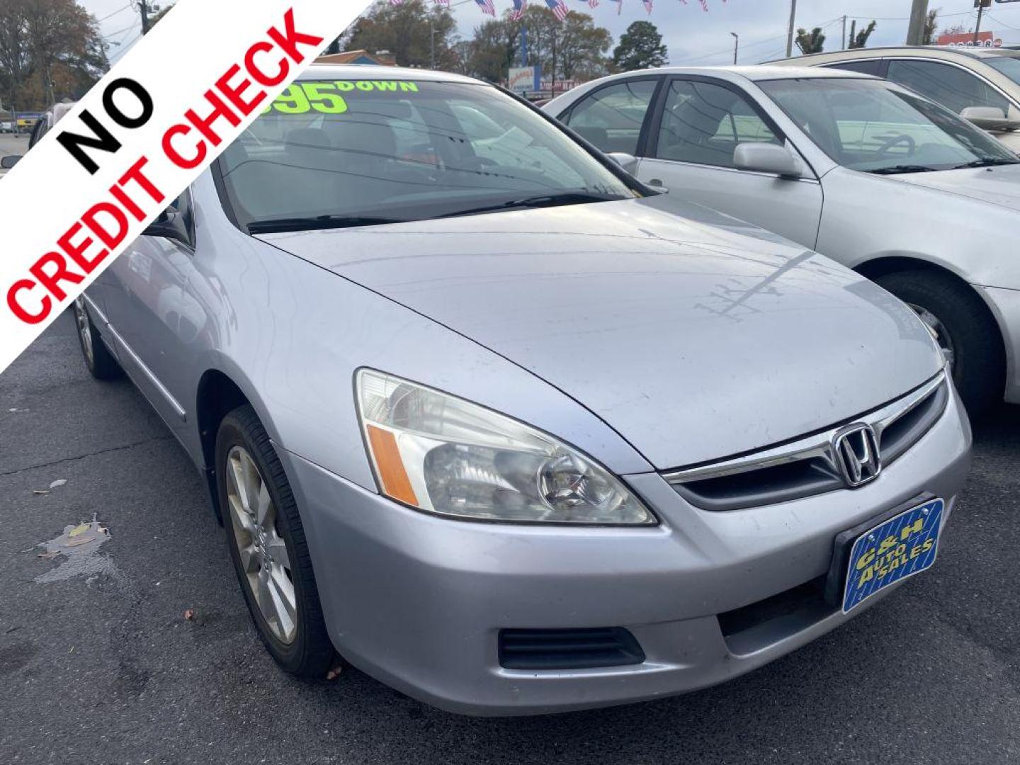 2007 SILVER HONDA ACCORD LX (1HGCM66367A) with an 3.0L engine, Automatic transmission, located at 930 E Little Creek Road, Norfolk, VA, 23518, (757) 588-0420, 36.915051, -76.244408 - Photo#0