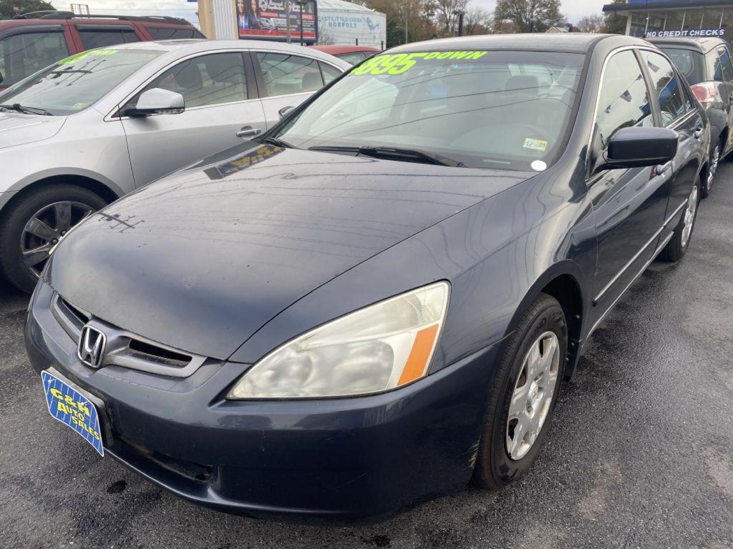 2005 GRAY HONDA ACCORD LX (1HGCM56455A) with an 2.4L engine, Automatic transmission, located at 930 E Little Creek Road, Norfolk, VA, 23518, (757) 588-0420, 36.915051, -76.244408 - Photo#0