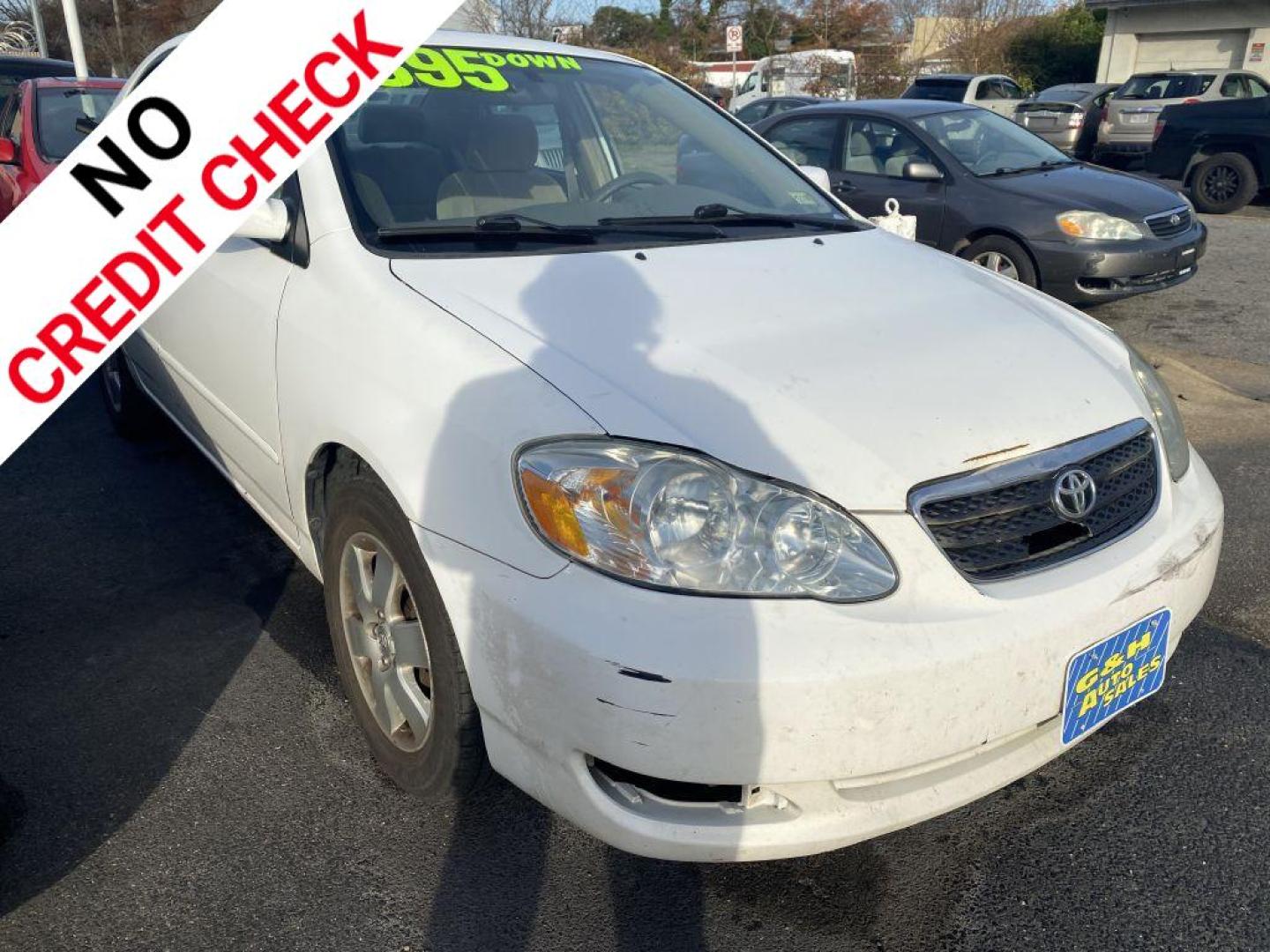 2007 WHITE TOYOTA COROLLA CE (1NXBR32E87Z) with an 1.8L engine, Automatic transmission, located at 930 E Little Creek Road, Norfolk, VA, 23518, (757) 588-0420, 36.915051, -76.244408 - -NO CREDIT CHECK -2YR ENGINE and TRANSMISSION WARRANTY -$495-$895 DOWN - Photo#0