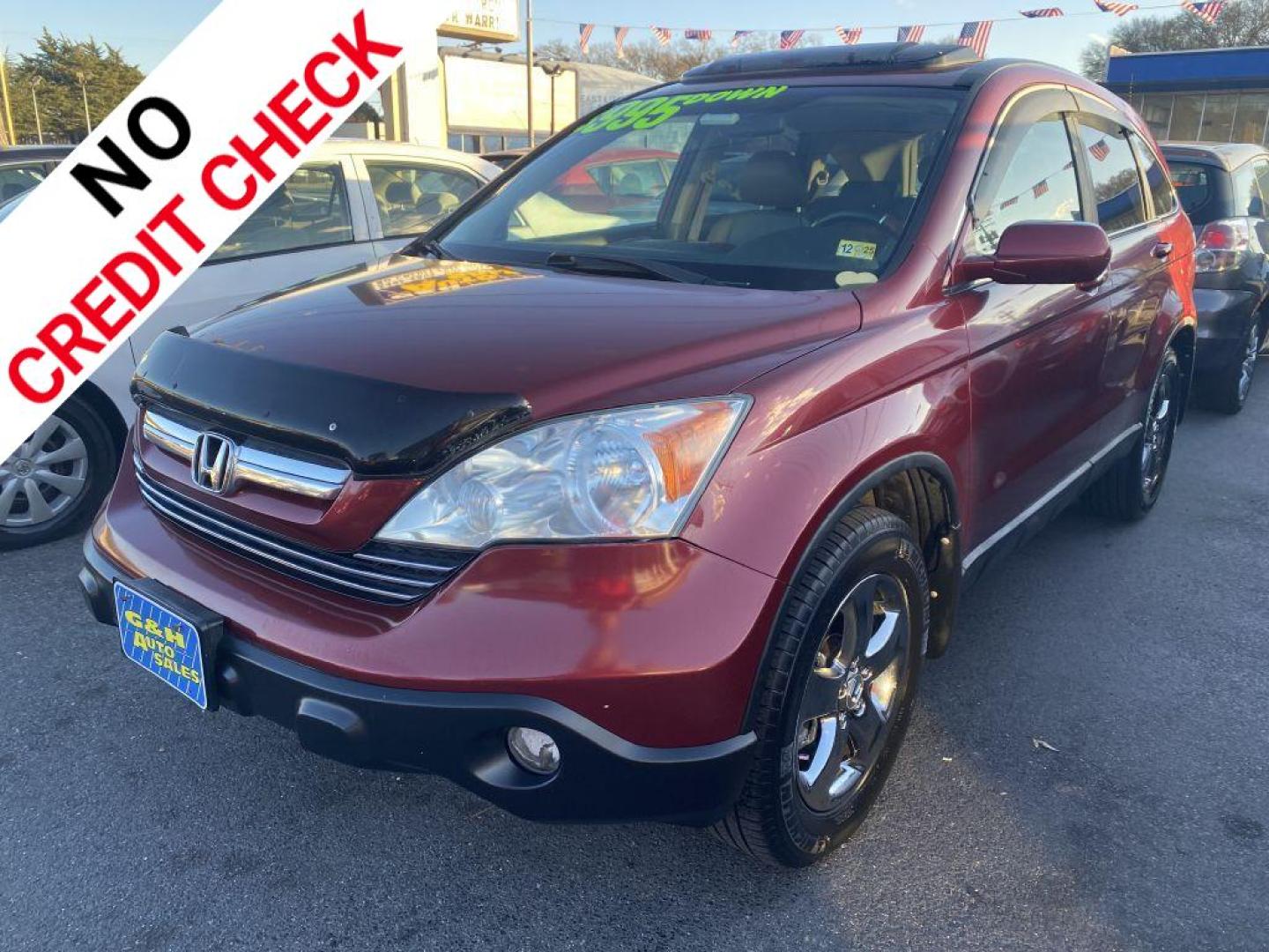 2009 RED HONDA CR-V EXL (5J6RE38729L) with an 2.4L engine, Automatic transmission, located at 930 E Little Creek Road, Norfolk, VA, 23518, (757) 588-0420, 36.915051, -76.244408 - Photo#0