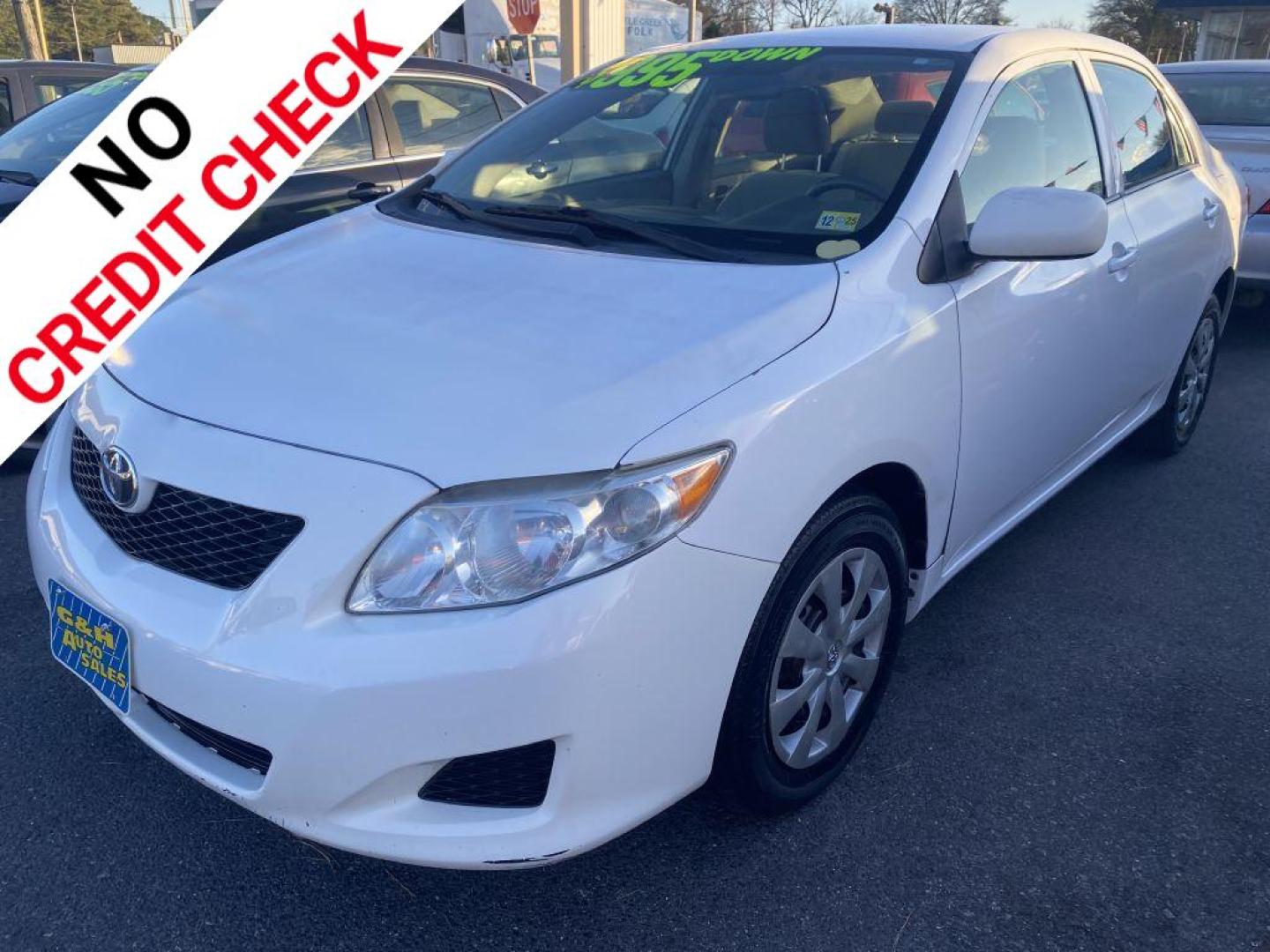 2010 WHITE TOYOTA COROLLA BASE (JTDBU4EE6AJ) with an 1.8L engine, Automatic transmission, located at 930 E Little Creek Road, Norfolk, VA, 23518, (757) 588-0420, 36.915051, -76.244408 - Photo#0