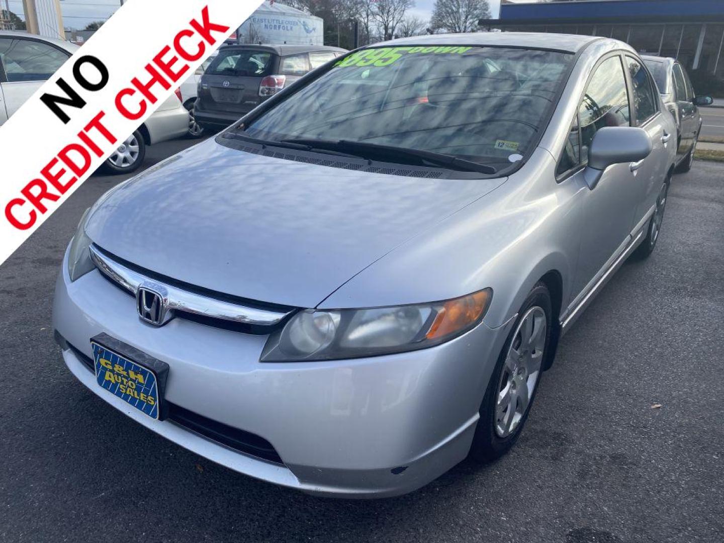2006 SILVER HONDA CIVIC LX (1HGFA16526L) with an 1.8L engine, Automatic transmission, located at 930 E Little Creek Road, Norfolk, VA, 23518, (757) 588-0420, 36.915051, -76.244408 - Photo#0