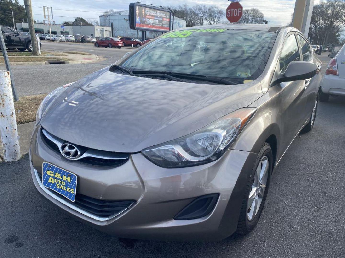 2011 TAN HYUNDAI ELANTRA GLS (5NPDH4AE2BH) with an 1.8L engine, Automatic transmission, located at 930 E Little Creek Road, Norfolk, VA, 23518, (757) 588-0420, 36.915051, -76.244408 - Photo#0