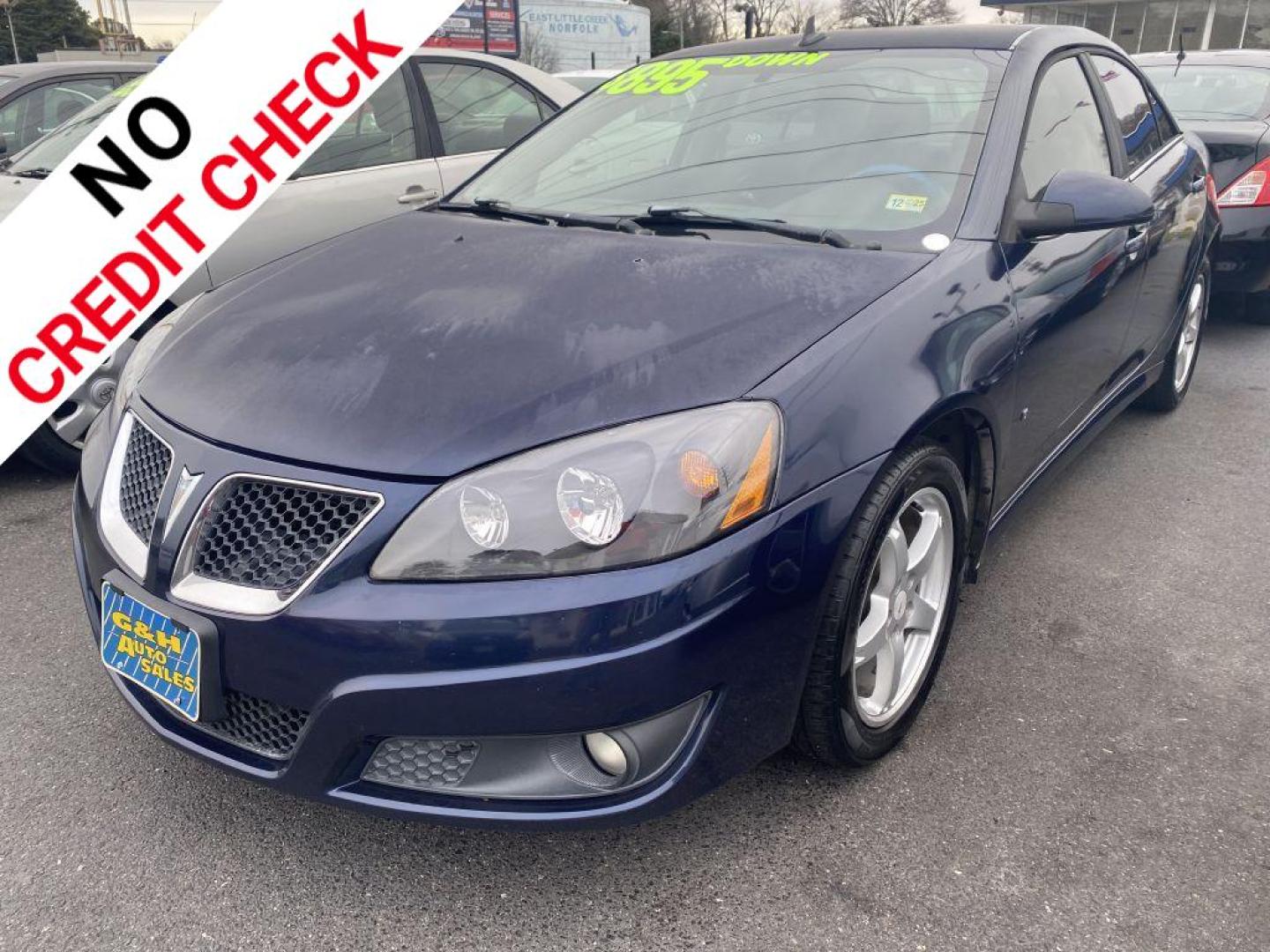 2009 BLUE PONTIAC G6 (1G2ZJ57K294) with an 3.5L engine, Automatic transmission, located at 930 E Little Creek Road, Norfolk, VA, 23518, (757) 588-0420, 36.915051, -76.244408 - Photo#0