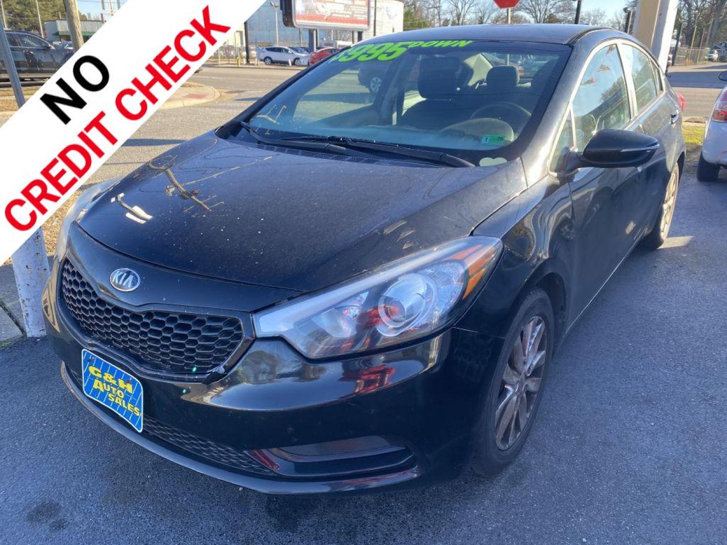 2016 BLACK KIA FORTE LX (KNAFX4A69G5) with an 1.8L engine, Automatic transmission, located at 930 E Little Creek Road, Norfolk, VA, 23518, (757) 588-0420, 36.915051, -76.244408 - Photo#0