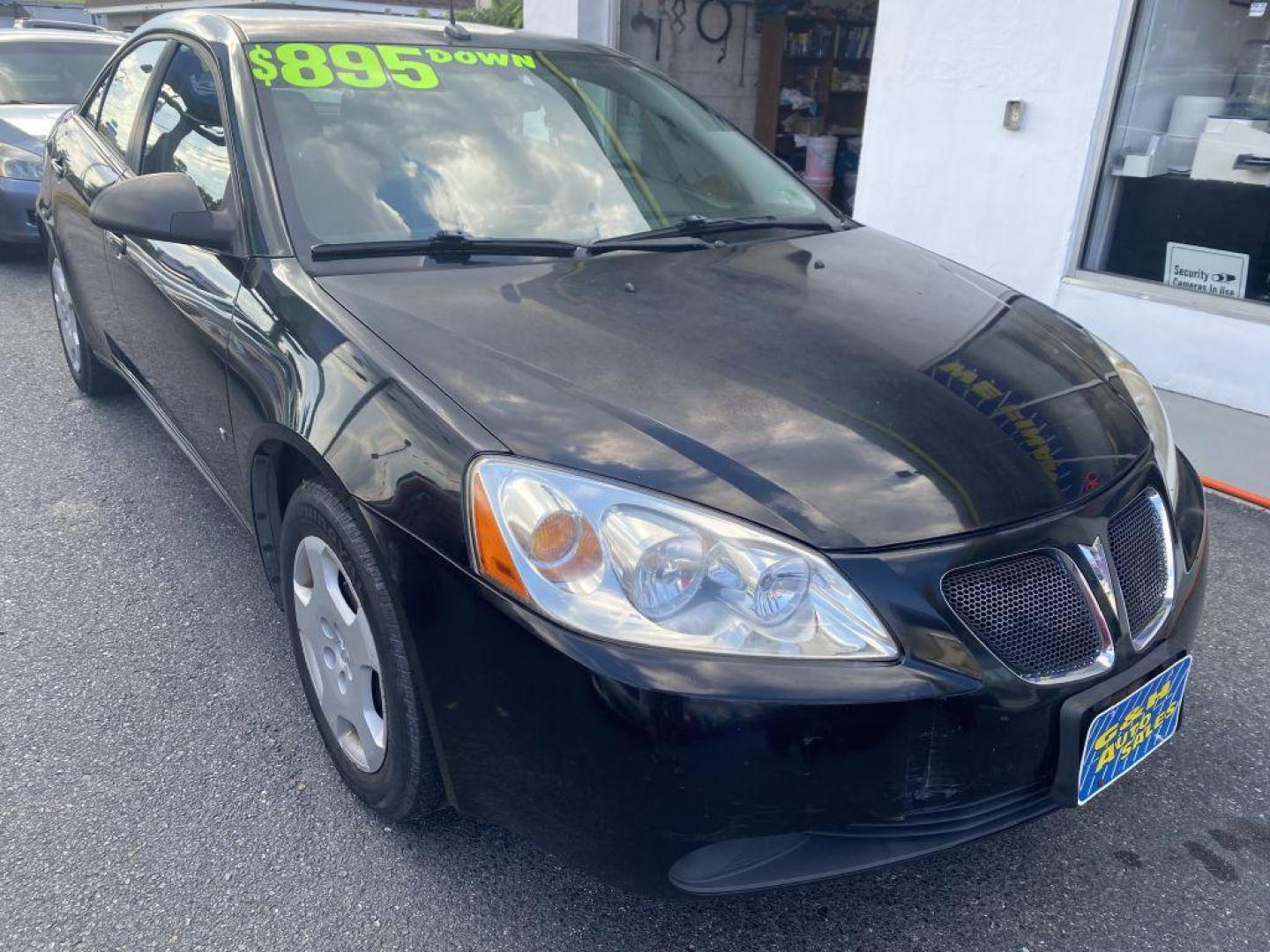 2008 BLACK PONTIAC G6 VALUE LEADER (1G2ZF57B584) with an 2.4L engine, Automatic transmission, located at 930 E Little Creek Road, Norfolk, VA, 23518, (757) 588-0420, 36.915051, -76.244408 - Photo#0