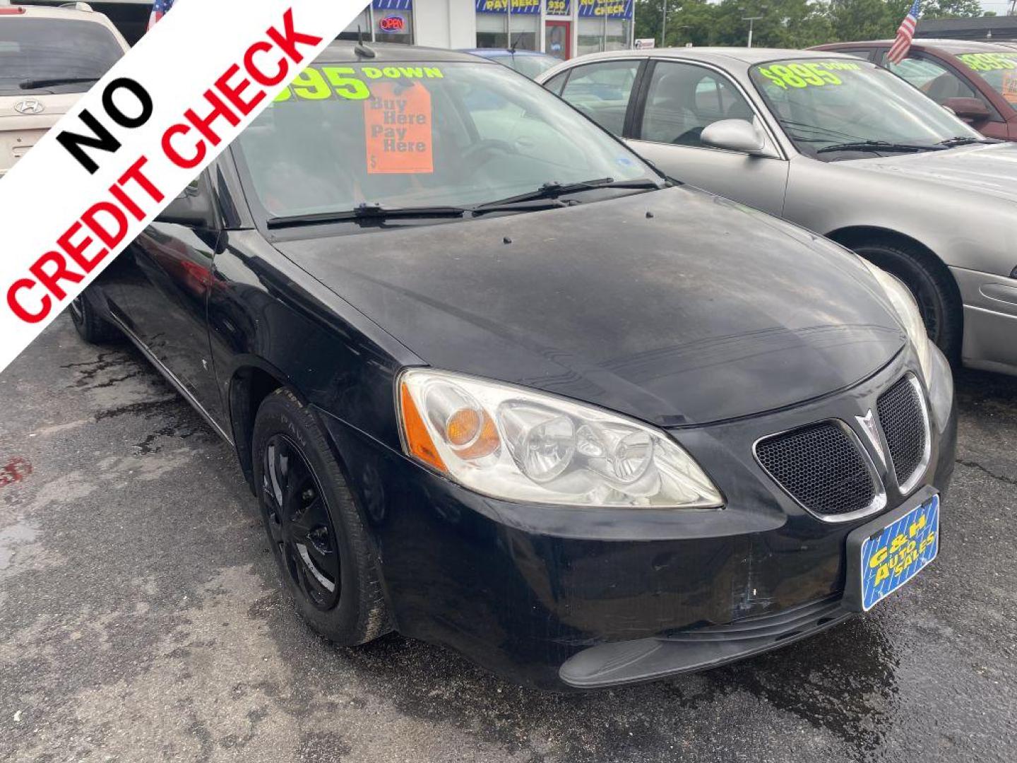 2008 BLACK PONTIAC G6 VALUE LEADER (1G2ZF57B584) with an 2.4L engine, Automatic transmission, located at 930 E Little Creek Road, Norfolk, VA, 23518, (757) 588-0420, 36.915051, -76.244408- Photo#0