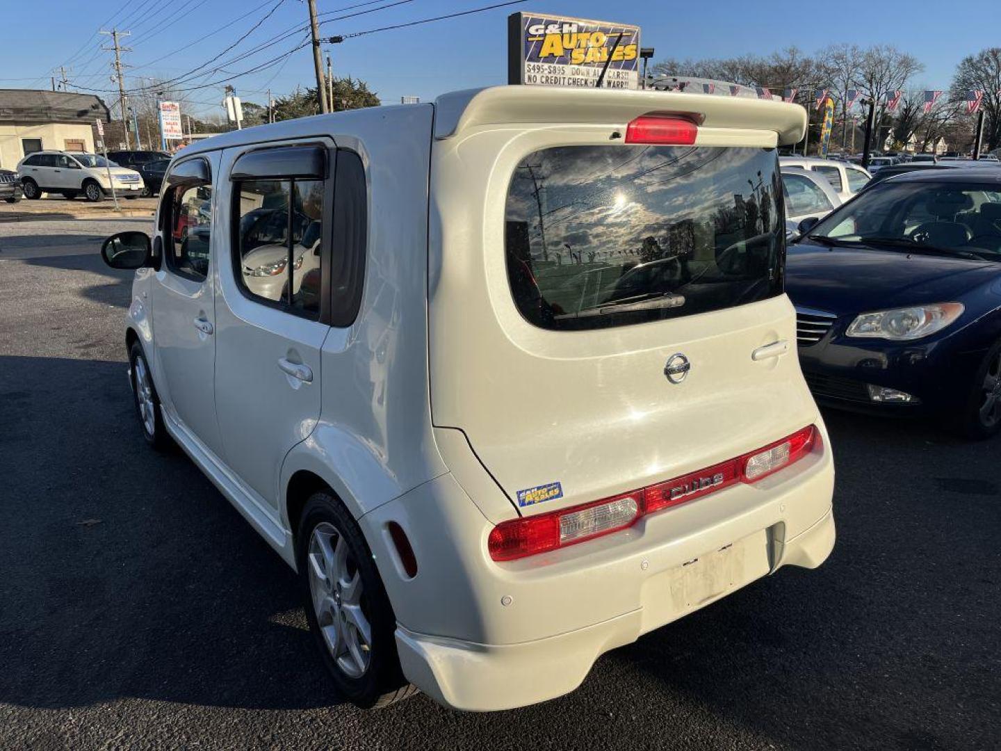 2009 WHITE NISSAN CUBE BASE (JN8AZ28R39T) with an 1.8L engine, Continuously Variable transmission, located at 930 E Little Creek Road, Norfolk, VA, 23518, (757) 588-0420, 36.915051, -76.244408 - Photo#3