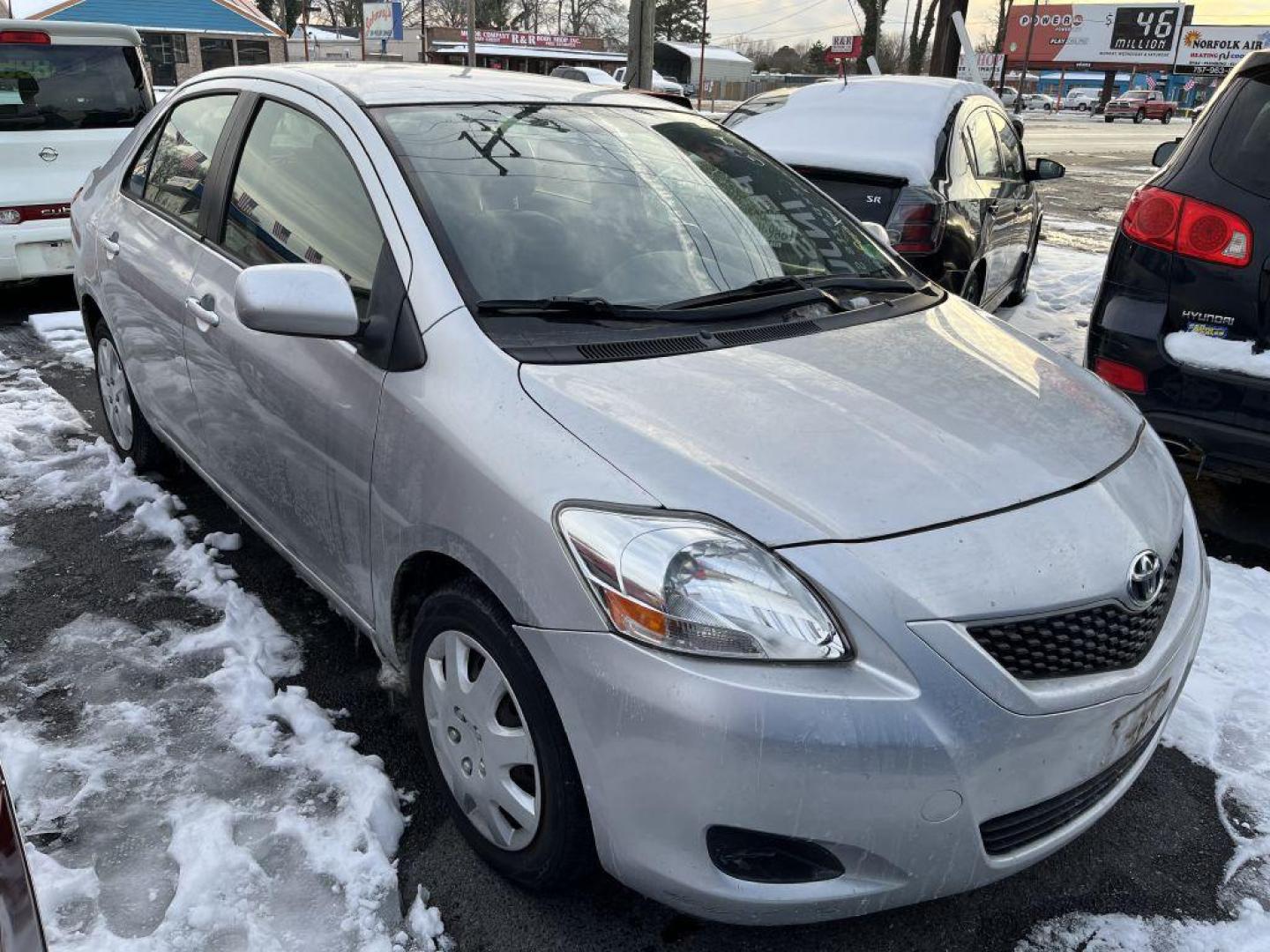 2012 SILVER TOYOTA YARIS (JTDBT4K3XCL) with an 1.5L engine, Automatic transmission, located at 930 E Little Creek Road, Norfolk, VA, 23518, (757) 588-0420, 36.915051, -76.244408 - Photo#0