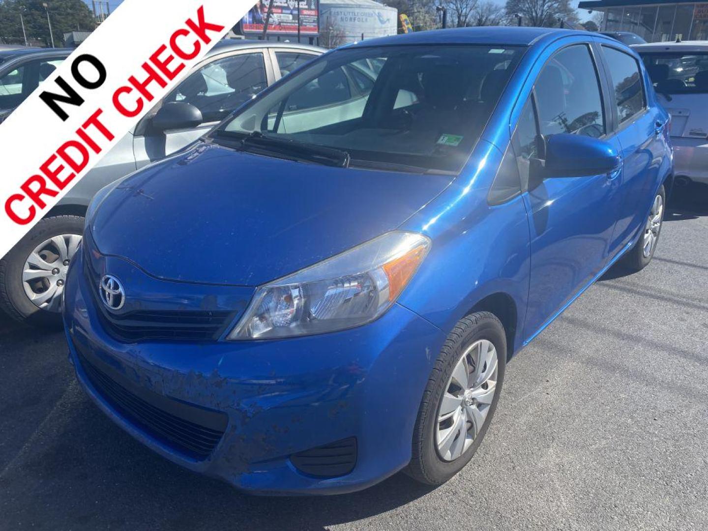 2012 BLUE TOYOTA YARIS (JTDKTUD32CD) with an 1.5L engine, Automatic transmission, located at 930 E Little Creek Road, Norfolk, VA, 23518, (757) 588-0420, 36.915051, -76.244408 - Photo#0
