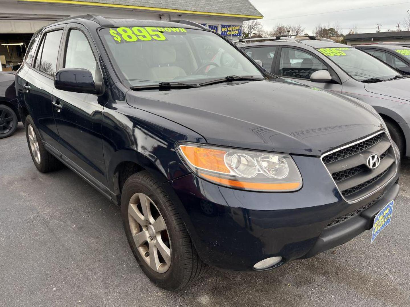 2008 BLUE HYUNDAI SANTA FE SE (5NMSH13E38H) with an 3.3L engine, Automatic transmission, located at 930 E Little Creek Road, Norfolk, VA, 23518, (757) 588-0420, 36.915051, -76.244408 - Photo#0