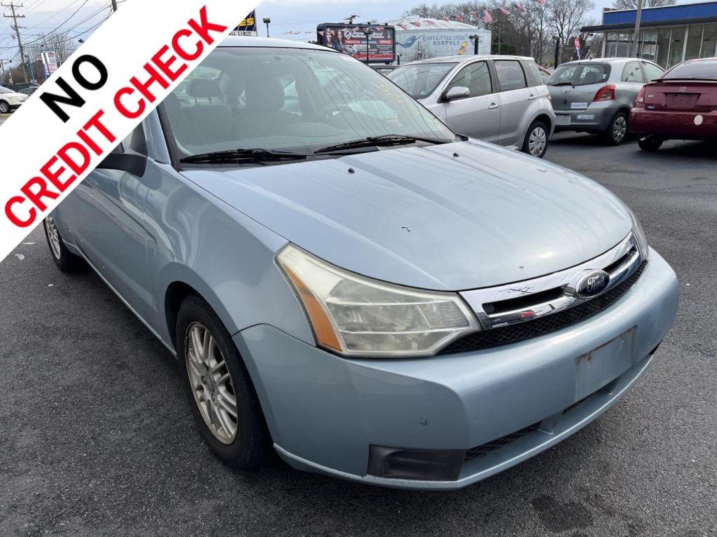 2009 BLUE FORD FOCUS SE (1FAHP35N29W) with an 2.0L engine, Automatic transmission, located at 930 E Little Creek Road, Norfolk, VA, 23518, (757) 588-0420, 36.915051, -76.244408 - Photo#0