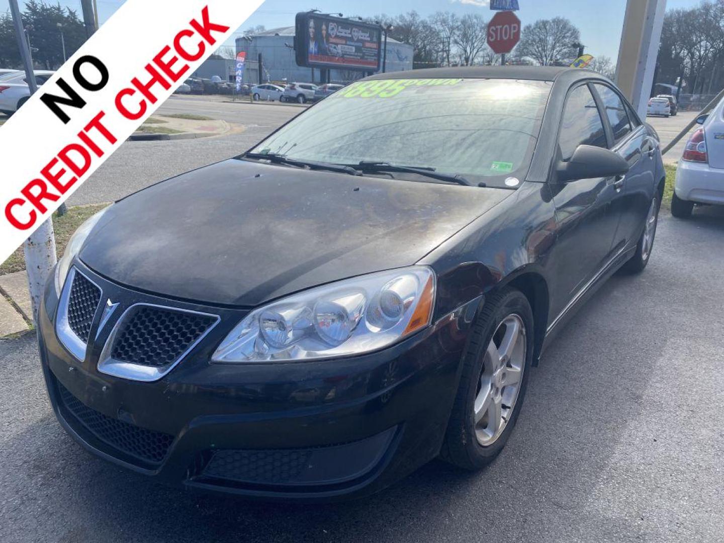 2010 BLACK PONTIAC G6 (1G2ZA5E06A4) with an 2.4L engine, Automatic transmission, located at 930 E Little Creek Road, Norfolk, VA, 23518, (757) 588-0420, 36.915051, -76.244408 - Photo#0