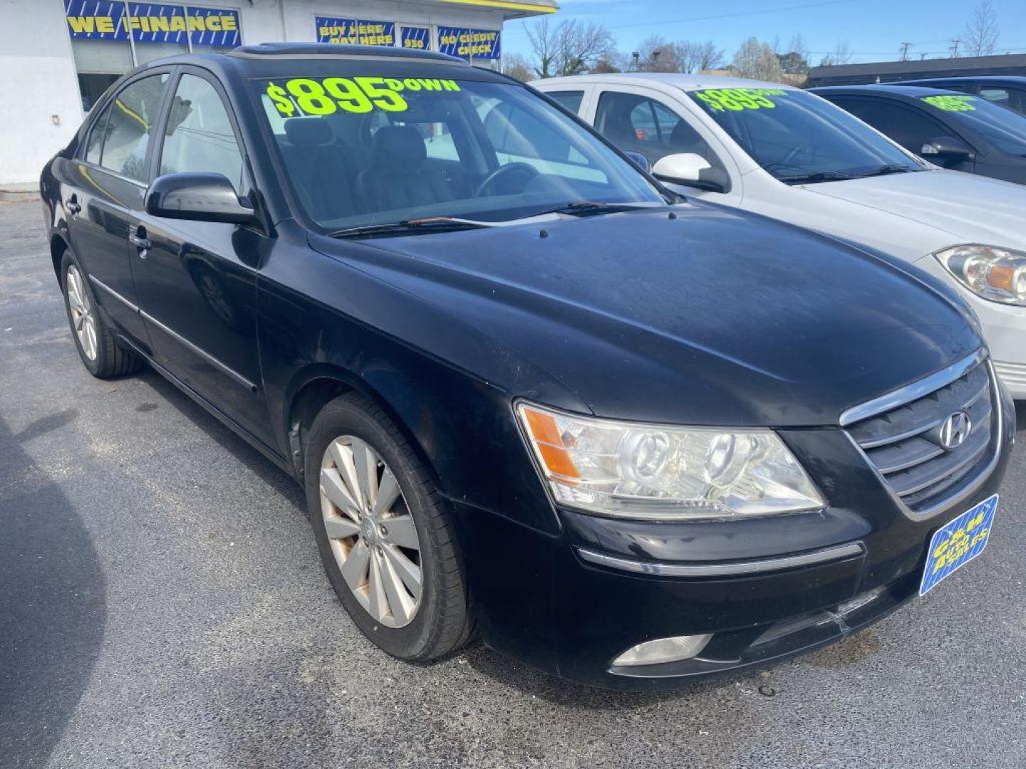 2009 BLACK HYUNDAI SONATA SE (5NPEU46F79H) with an 3.3L engine, Automatic transmission, located at 930 E Little Creek Road, Norfolk, VA, 23518, (757) 588-0420, 36.915051, -76.244408 - Photo#0