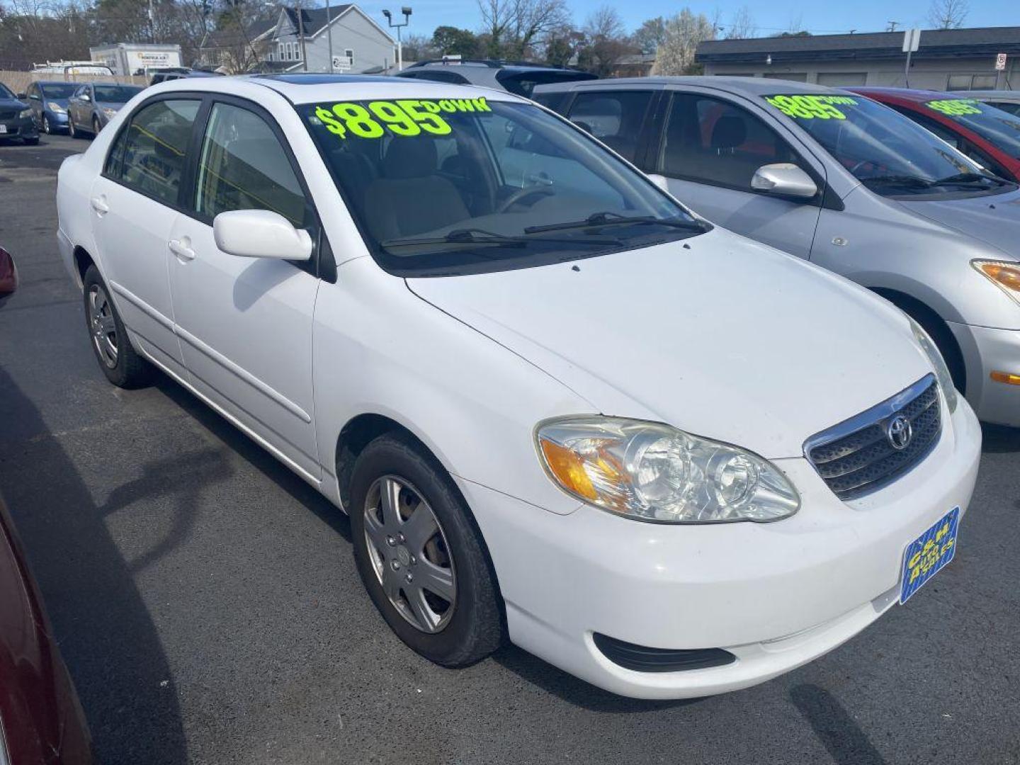 2007 WHITE TOYOTA COROLLA CE (2T1BR30E77C) with an 1.8L engine, Automatic transmission, located at 930 E Little Creek Road, Norfolk, VA, 23518, (757) 588-0420, 36.915051, -76.244408 - Photo#0