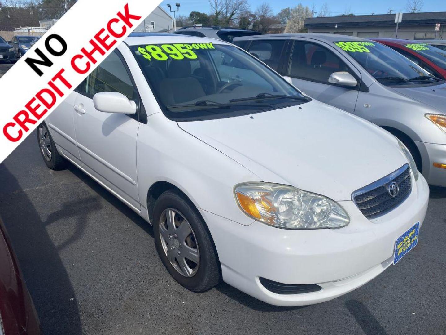 2007 WHITE TOYOTA COROLLA CE (2T1BR30E77C) with an 1.8L engine, Automatic transmission, located at 930 E Little Creek Road, Norfolk, VA, 23518, (757) 588-0420, 36.915051, -76.244408 - Photo#0