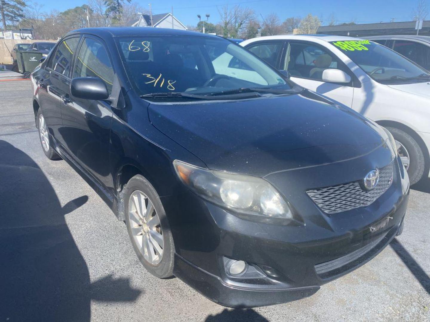 2010 BLACK TOYOTA COROLLA BASE (2T1BU4EE5AC) with an 1.8L engine, Automatic transmission, located at 930 E Little Creek Road, Norfolk, VA, 23518, (757) 588-0420, 36.915051, -76.244408 - Photo#0