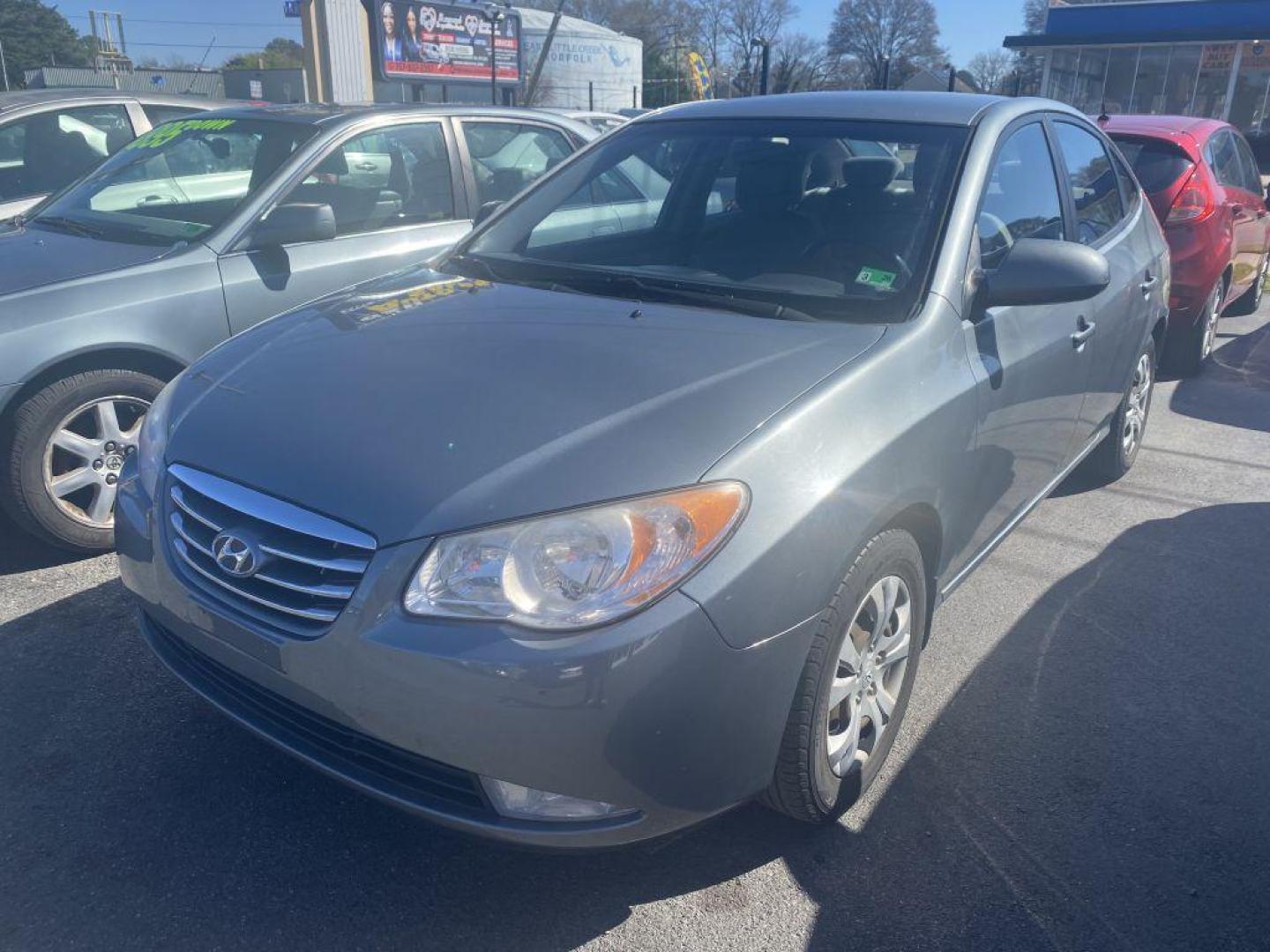 2010 GREEN HYUNDAI ELANTRA (KMHDU4AD0AU) with an 2.0L engine, Automatic transmission, located at 930 E Little Creek Road, Norfolk, VA, 23518, (757) 588-0420, 36.915051, -76.244408 - Photo#0