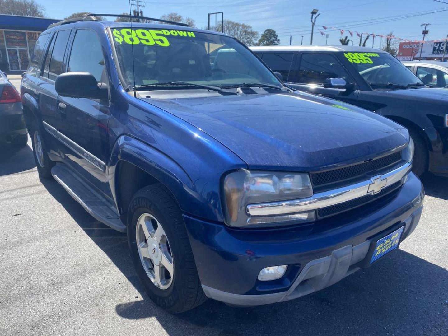 2002 BLUE CHEVROLET TRAILBLAZER (1GNDT13S422) with an 4.2L engine, Automatic transmission, located at 930 E Little Creek Road, Norfolk, VA, 23518, (757) 588-0420, 36.915051, -76.244408 - Photo#0