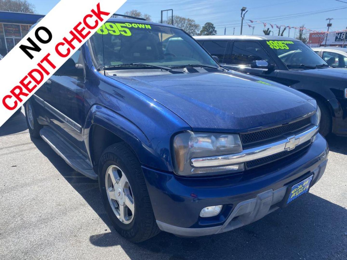 2002 BLUE CHEVROLET TRAILBLAZER (1GNDT13S422) with an 4.2L engine, Automatic transmission, located at 930 E Little Creek Road, Norfolk, VA, 23518, (757) 588-0420, 36.915051, -76.244408 - Photo#0