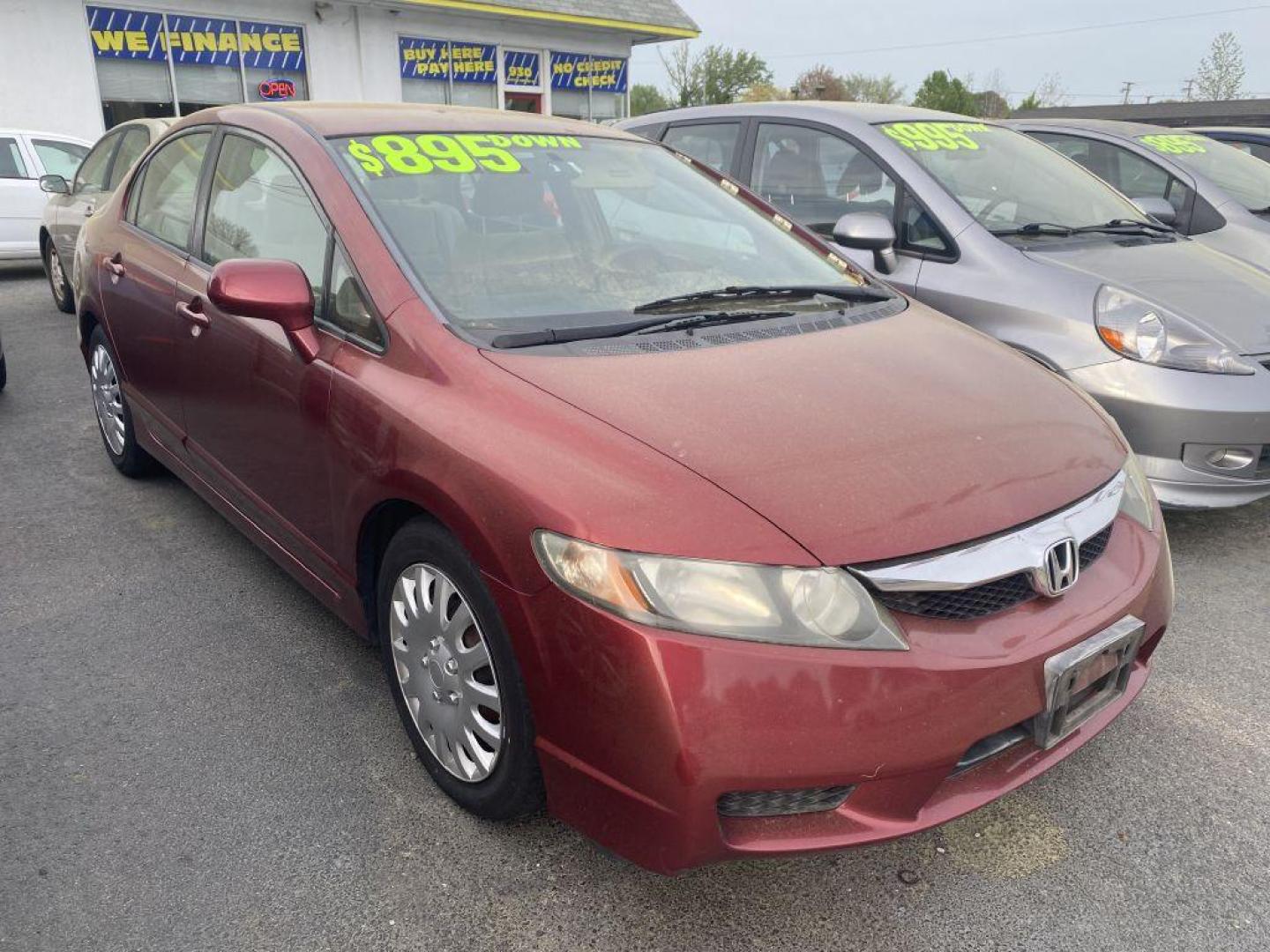 2011 BURG HONDA CIVIC LX (2HGFA1F54BH) with an 1.8L engine, Automatic transmission, located at 930 E Little Creek Road, Norfolk, VA, 23518, (757) 588-0420, 36.915051, -76.244408 - Photo#0