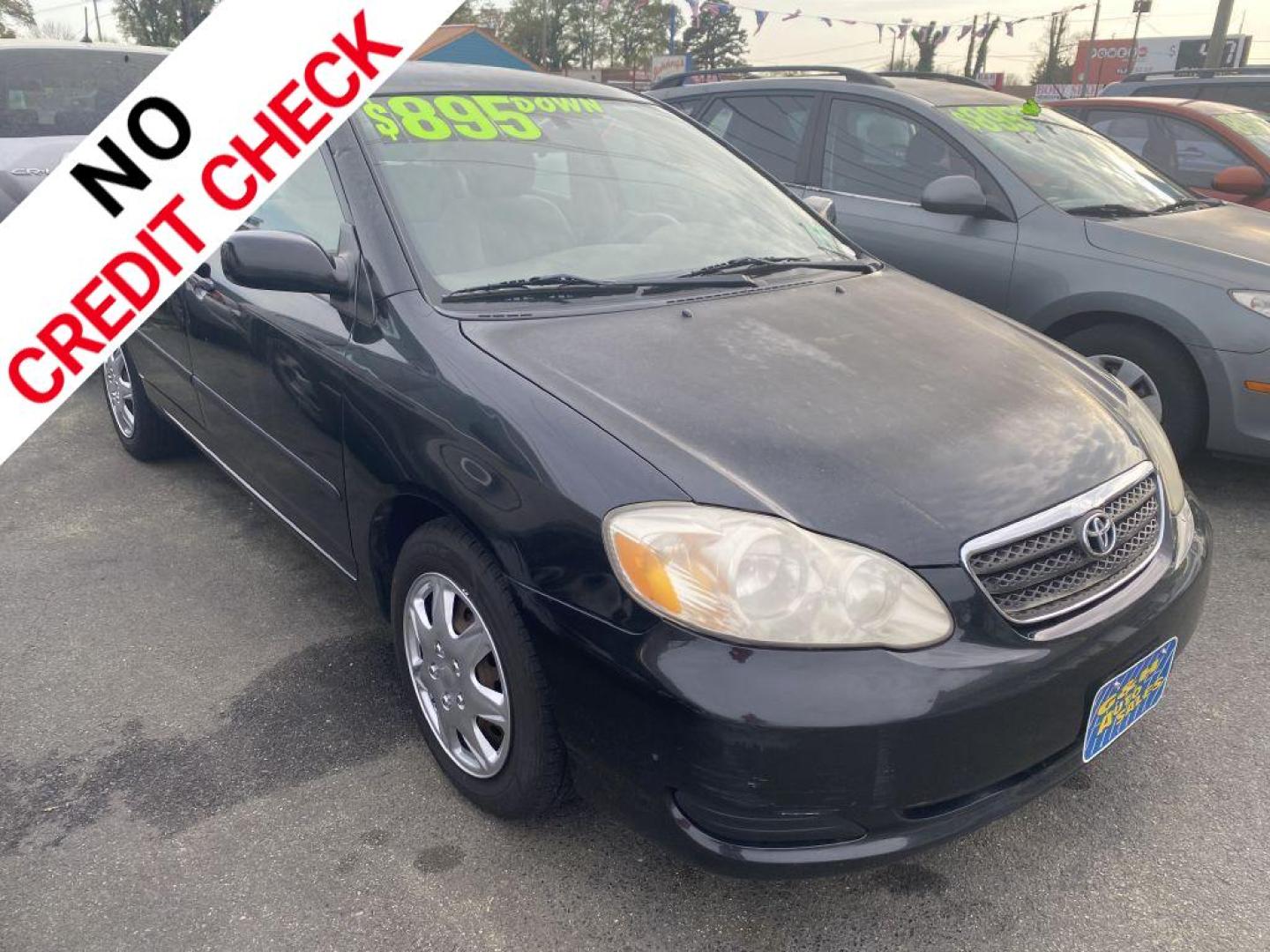 2005 BLACK TOYOTA COROLLA CE (2T1BR32E85C) with an 1.8L engine, Automatic transmission, located at 930 E Little Creek Road, Norfolk, VA, 23518, (757) 588-0420, 36.915051, -76.244408 - Photo#0