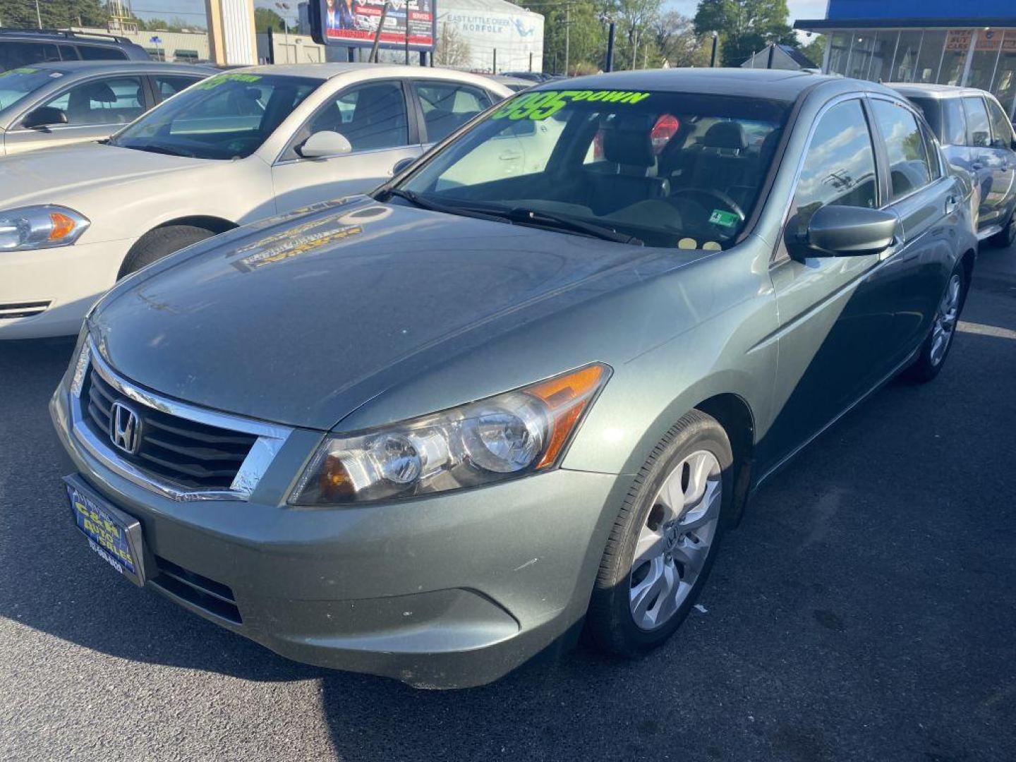 2008 GREEN HONDA ACCORD EXL (1HGCP26888A) with an 2.4L engine, Automatic transmission, located at 930 E Little Creek Road, Norfolk, VA, 23518, (757) 588-0420, 36.915051, -76.244408 - Photo#0