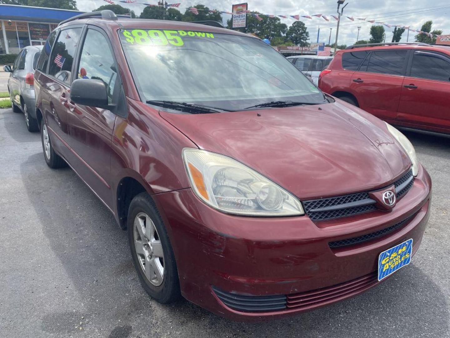 2004 BURG TOYOTA SIENNA CE (5TDZA23CX4S) with an 3.3L engine, Automatic transmission, located at 930 E Little Creek Road, Norfolk, VA, 23518, (757) 588-0420, 36.915051, -76.244408 - Photo#0