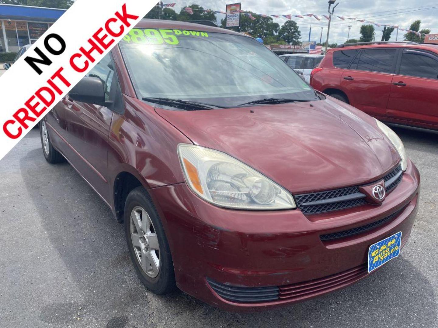 2004 BURG TOYOTA SIENNA CE (5TDZA23CX4S) with an 3.3L engine, Automatic transmission, located at 930 E Little Creek Road, Norfolk, VA, 23518, (757) 588-0420, 36.915051, -76.244408 - Photo#0