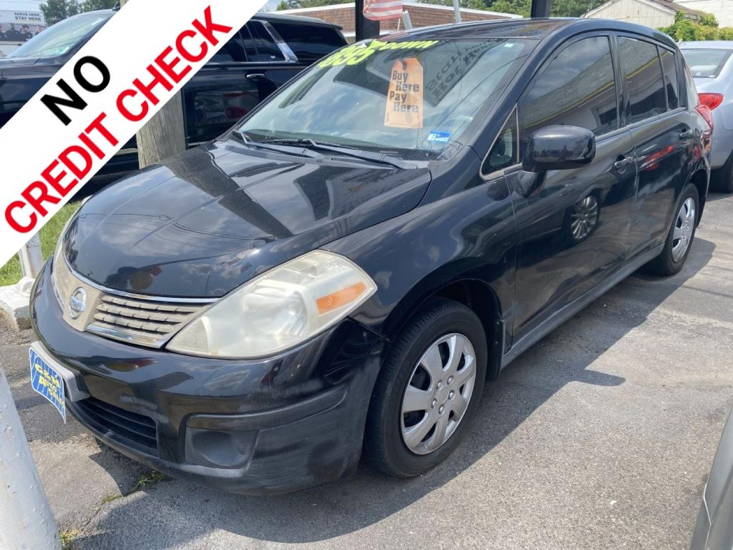 2009 BLACK NISSAN VERSA S (3N1BC13E09L) with an 1.8L engine, 4-Speed Manual transmission, located at 930 E Little Creek Road, Norfolk, VA, 23518, (757) 588-0420, 36.915051, -76.244408- Photo#0