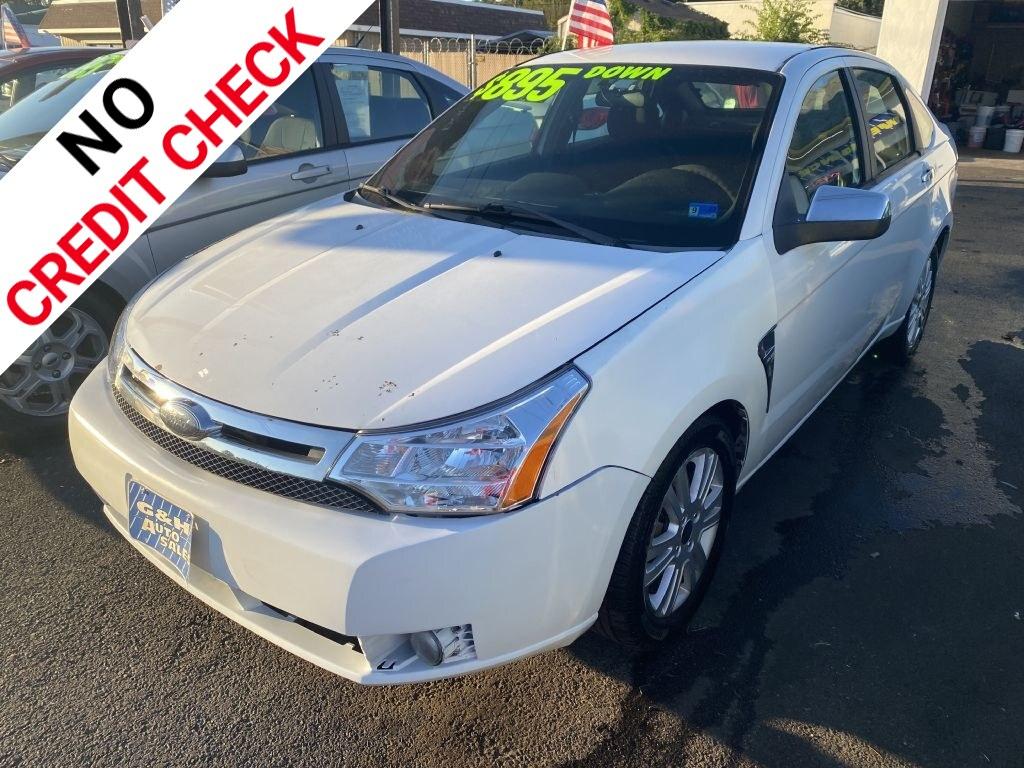 2008 WHITE FORD FOCUS SE (1FAHP35N28W) with an 2.0L engine, Automatic transmission, located at 930 E Little Creek Road, Norfolk, VA, 23518, (757) 588-0420, 36.915051, -76.244408- Photo#0