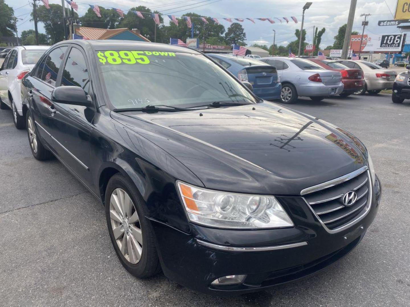 2009 BLACK HYUNDAI SONATA SE (5NPEU46F39H) with an 3.3L engine, Automatic transmission, located at 930 E Little Creek Road, Norfolk, VA, 23518, (757) 588-0420, 36.915051, -76.244408 - Photo#0