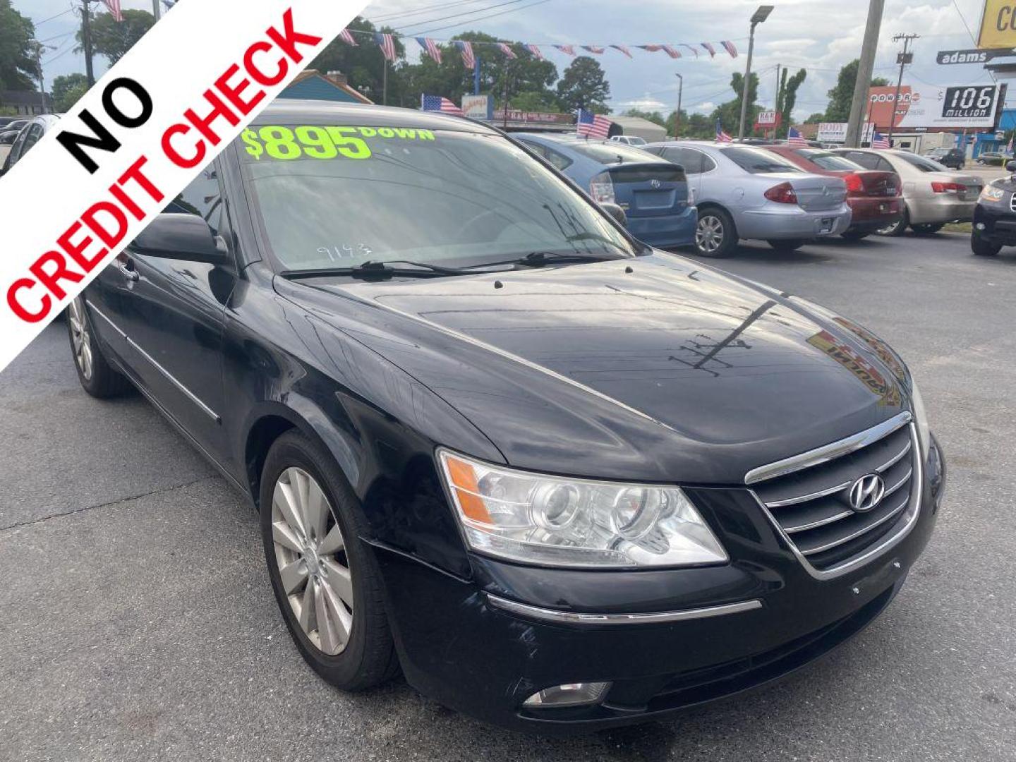 2009 BLACK HYUNDAI SONATA SE (5NPEU46F39H) with an 3.3L engine, Automatic transmission, located at 930 E Little Creek Road, Norfolk, VA, 23518, (757) 588-0420, 36.915051, -76.244408 - Photo#0