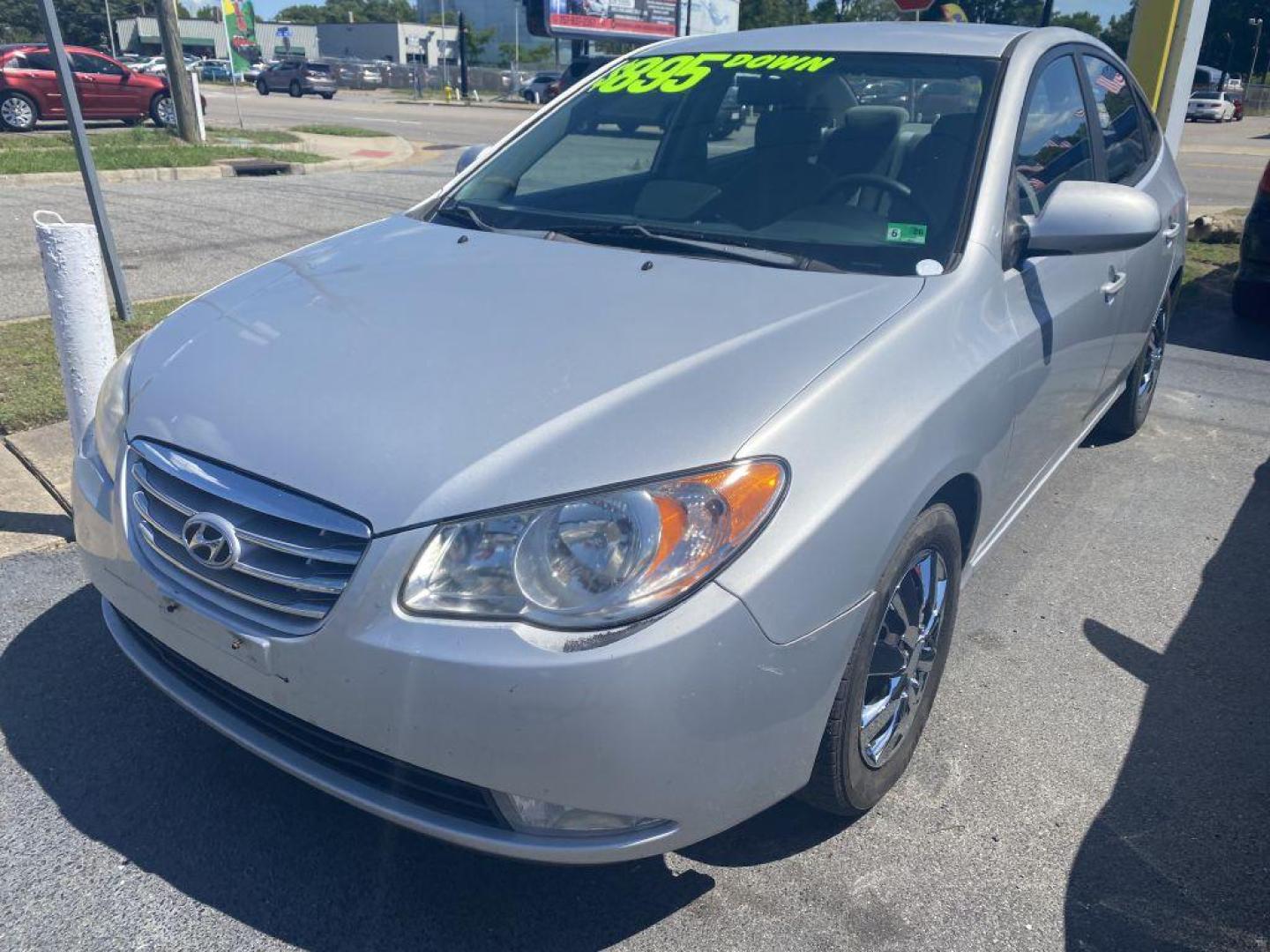 2010 SILVER HYUNDAI ELANTRA BLUE (KMHDU4AD2AU) with an 2.0L engine, Automatic transmission, located at 930 E Little Creek Road, Norfolk, VA, 23518, (757) 588-0420, 36.915051, -76.244408 - Photo#0