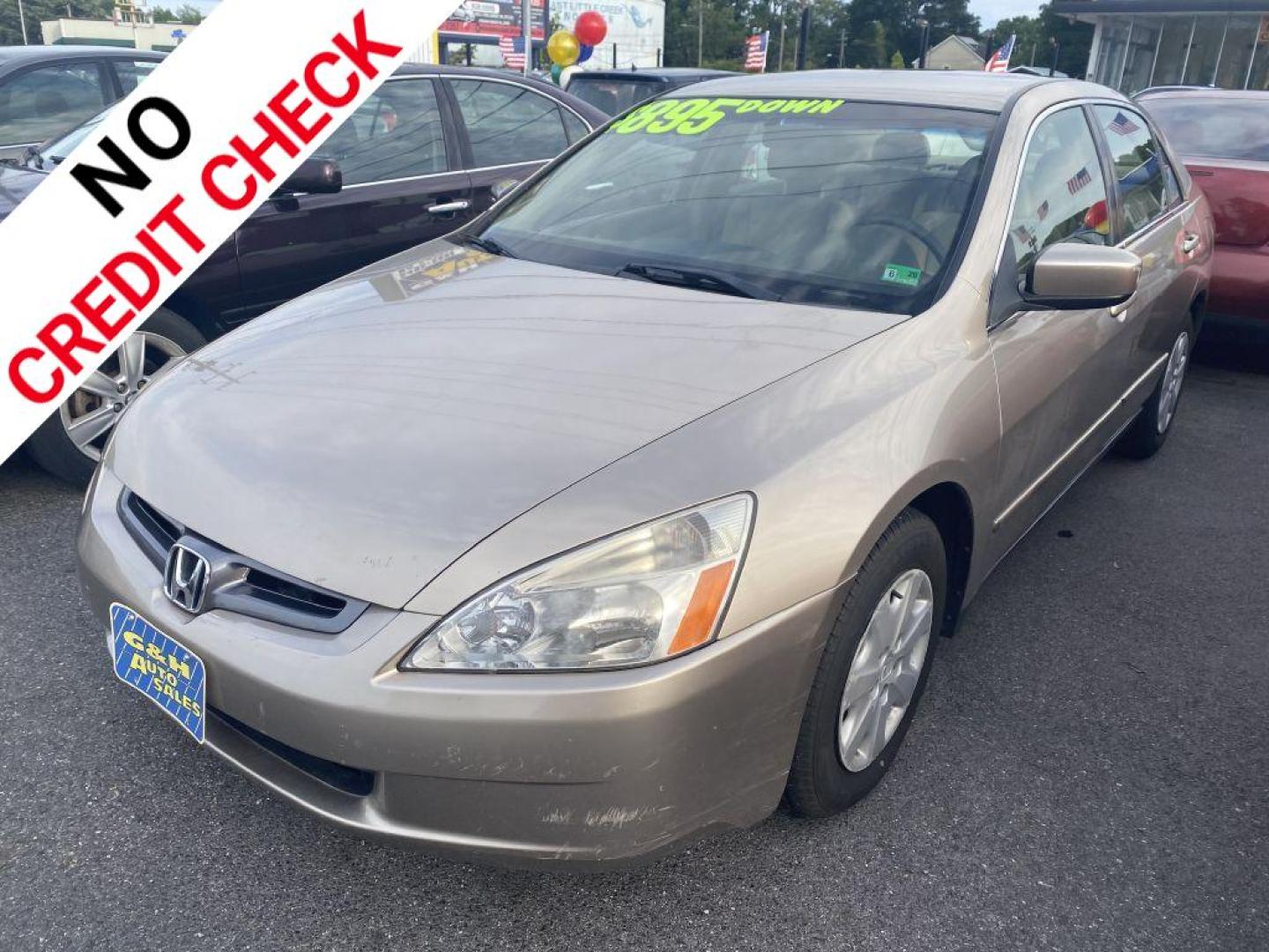 2003 GOLD HONDA ACCORD LX (JHMCM56393C) with an 2.4L engine, Automatic transmission, located at 930 E Little Creek Road, Norfolk, VA, 23518, (757) 588-0420, 36.915051, -76.244408 - Photo#0