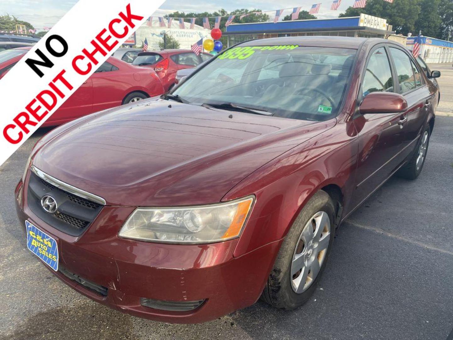 2008 BURG HYUNDAI SONATA GLS (5NPET46F78H) with an 3.3L engine, Automatic transmission, located at 930 E Little Creek Road, Norfolk, VA, 23518, (757) 588-0420, 36.915051, -76.244408 - Photo#0