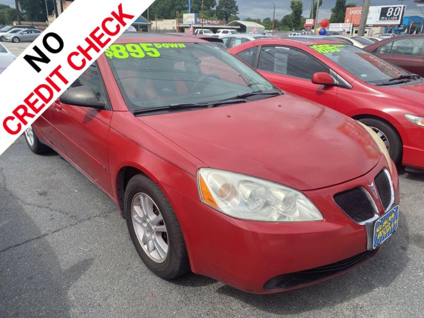 2006 RED PONTIAC G6 SE1 (1G2ZG558064) with an 3.5L engine, Automatic transmission, located at 930 E Little Creek Road, Norfolk, VA, 23518, (757) 588-0420, 36.915051, -76.244408 - Photo#0