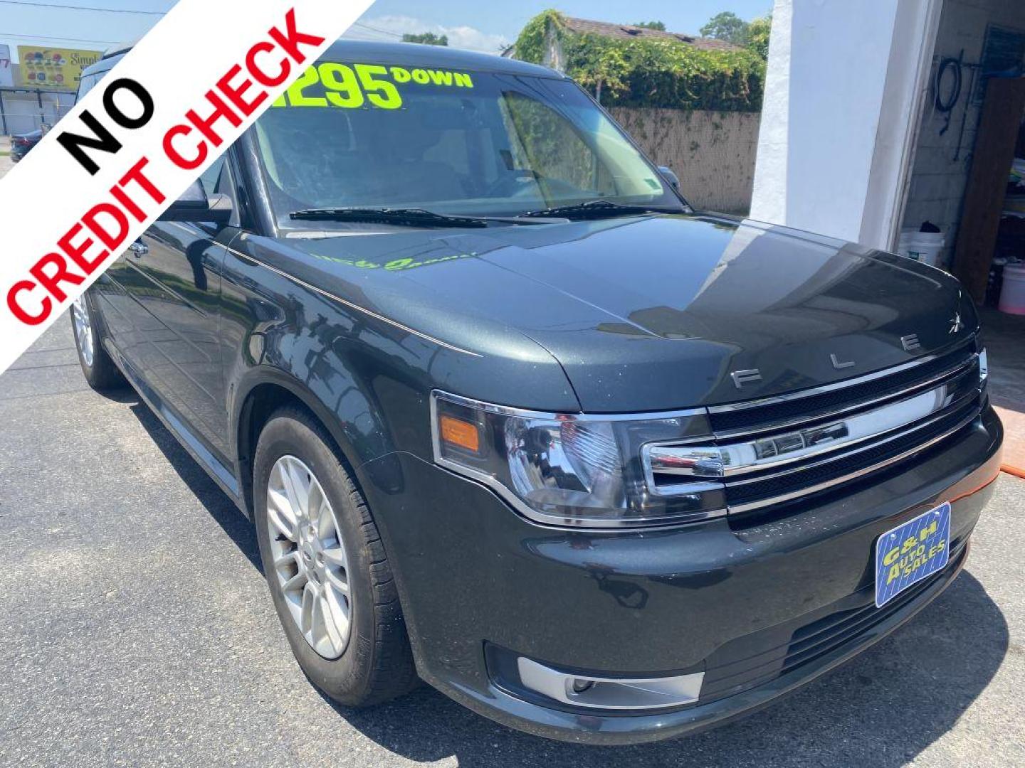 2015 GREEN FORD FLEX SEL (2FMHK6C80FB) with an 3.5L engine, Automatic transmission, located at 930 E Little Creek Road, Norfolk, VA, 23518, (757) 588-0420, 36.915051, -76.244408 - Photo#0