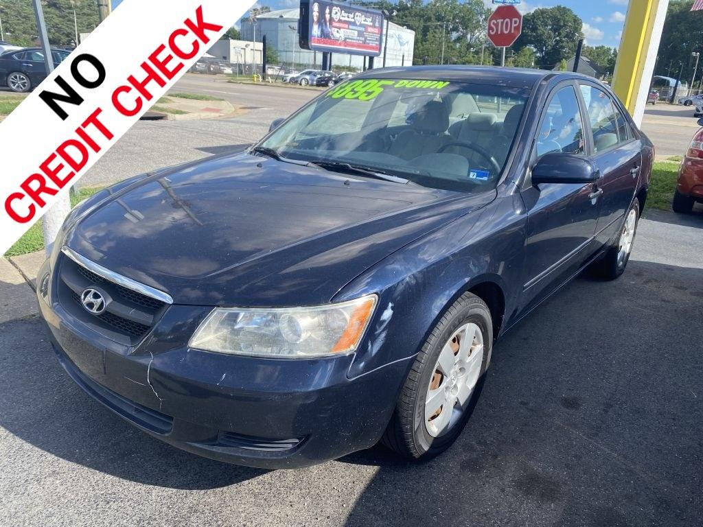2008 BLUE HYUNDAI SONATA GLS (5NPET46C88H) with an 2.4L engine, Automatic transmission, located at 930 E Little Creek Road, Norfolk, VA, 23518, (757) 588-0420, 36.915051, -76.244408- Photo#0