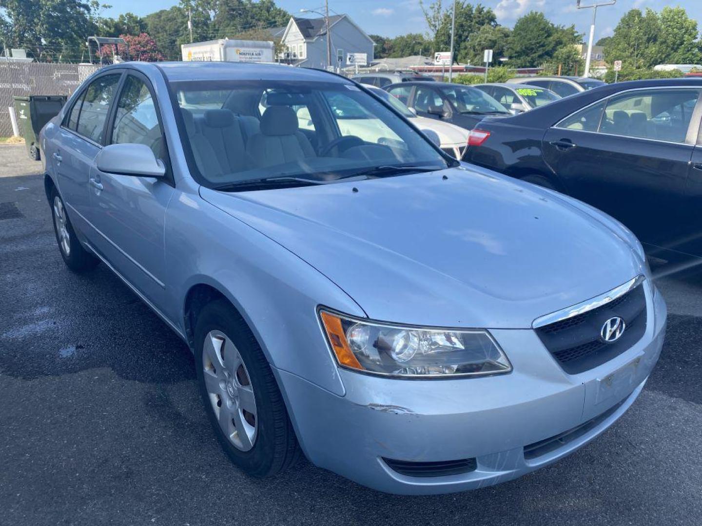 2008 BLUE HYUNDAI SONATA GLS (5NPET46C28H) with an 2.4L engine, Automatic transmission, located at 930 E Little Creek Road, Norfolk, VA, 23518, (757) 588-0420, 36.915051, -76.244408 - Photo#0