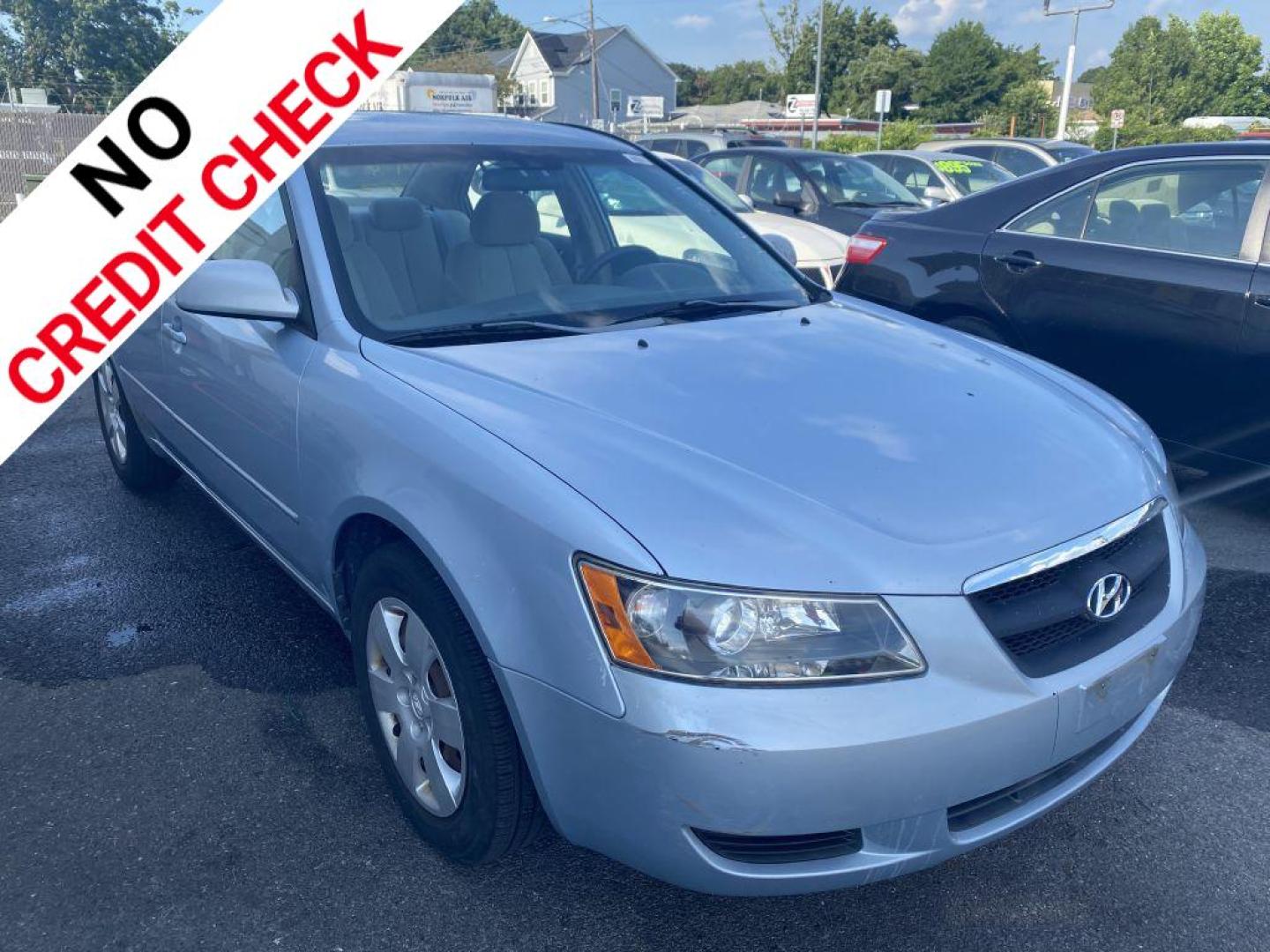 2008 BLUE HYUNDAI SONATA GLS (5NPET46C28H) with an 2.4L engine, Automatic transmission, located at 930 E Little Creek Road, Norfolk, VA, 23518, (757) 588-0420, 36.915051, -76.244408 - Photo#0