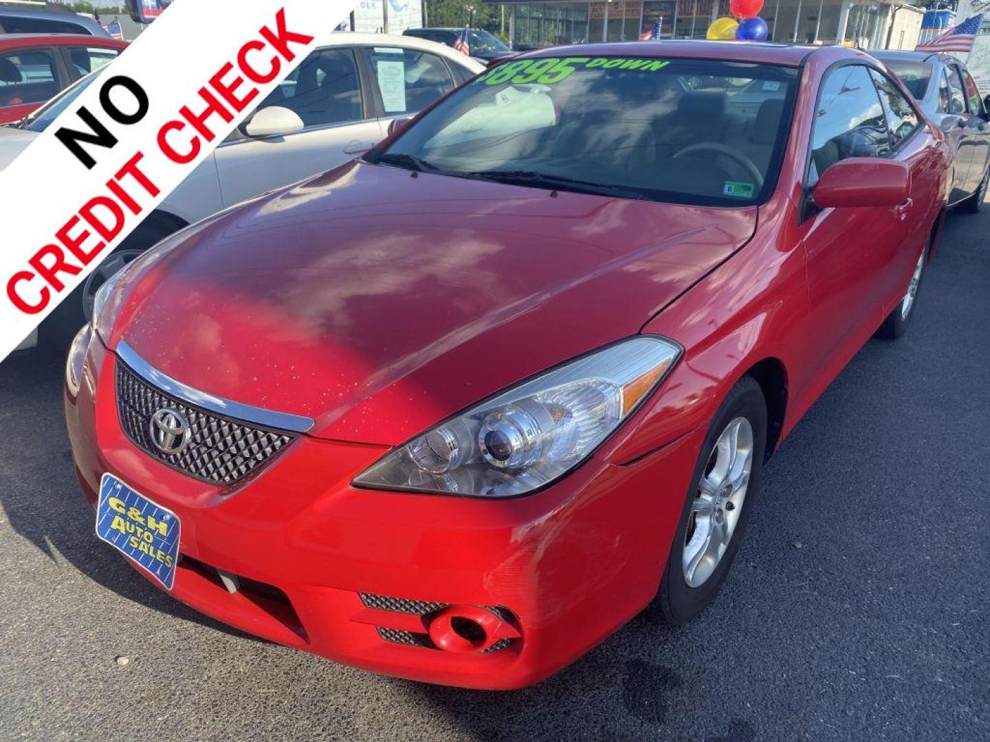 2007 RED TOYOTA CAMRY SOLARA SE (4T1CE30P57U) with an 2.4L engine, Automatic transmission, located at 930 E Little Creek Road, Norfolk, VA, 23518, (757) 588-0420, 36.915051, -76.244408 - Photo#0