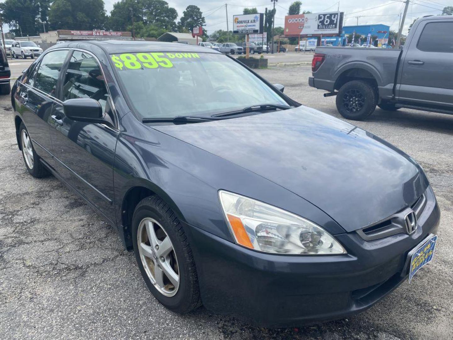 2004 GRAY HONDA ACCORD EX (1HGCM56864A) with an 2.4L engine, Automatic transmission, located at 930 E Little Creek Road, Norfolk, VA, 23518, (757) 588-0420, 36.915051, -76.244408 - Photo#0