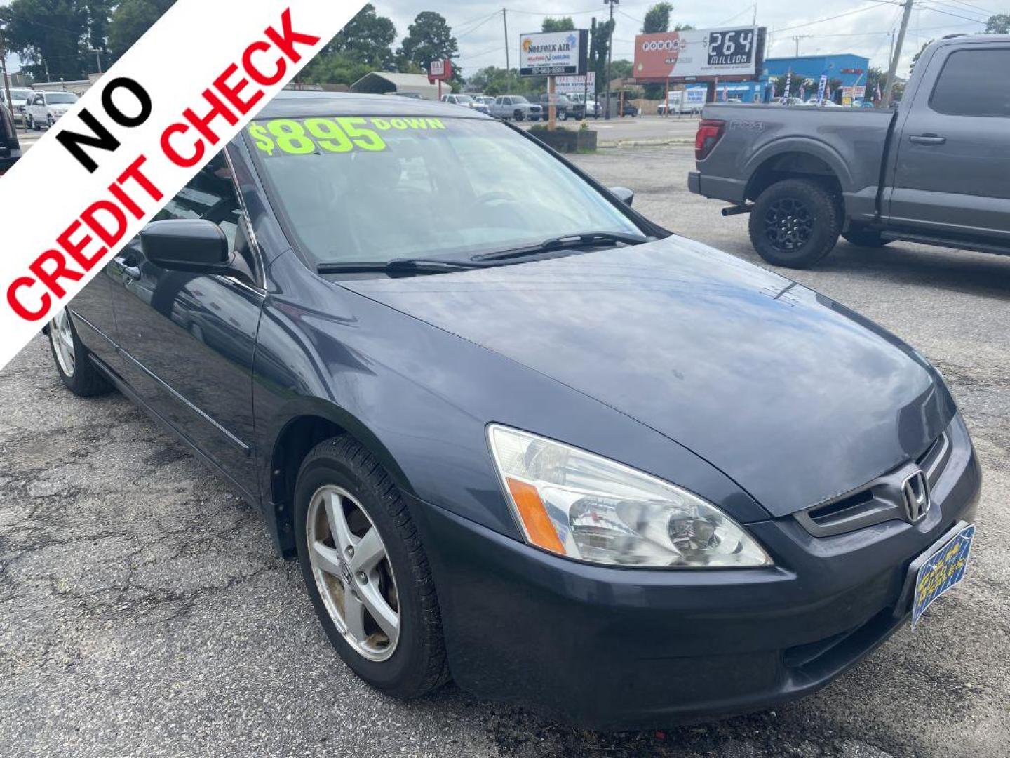 2004 GRAY HONDA ACCORD EX (1HGCM56864A) with an 2.4L engine, Automatic transmission, located at 930 E Little Creek Road, Norfolk, VA, 23518, (757) 588-0420, 36.915051, -76.244408 - Photo#0