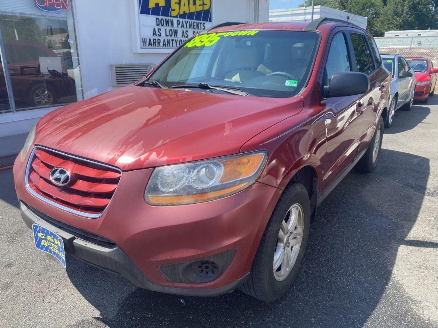 2011 RED HYUNDAI SANTA FE GLS (5XYZG3AB7BG) with an 2.4L engine, Automatic transmission, located at 930 E Little Creek Road, Norfolk, VA, 23518, (757) 588-0420, 36.915051, -76.244408 - Photo#0