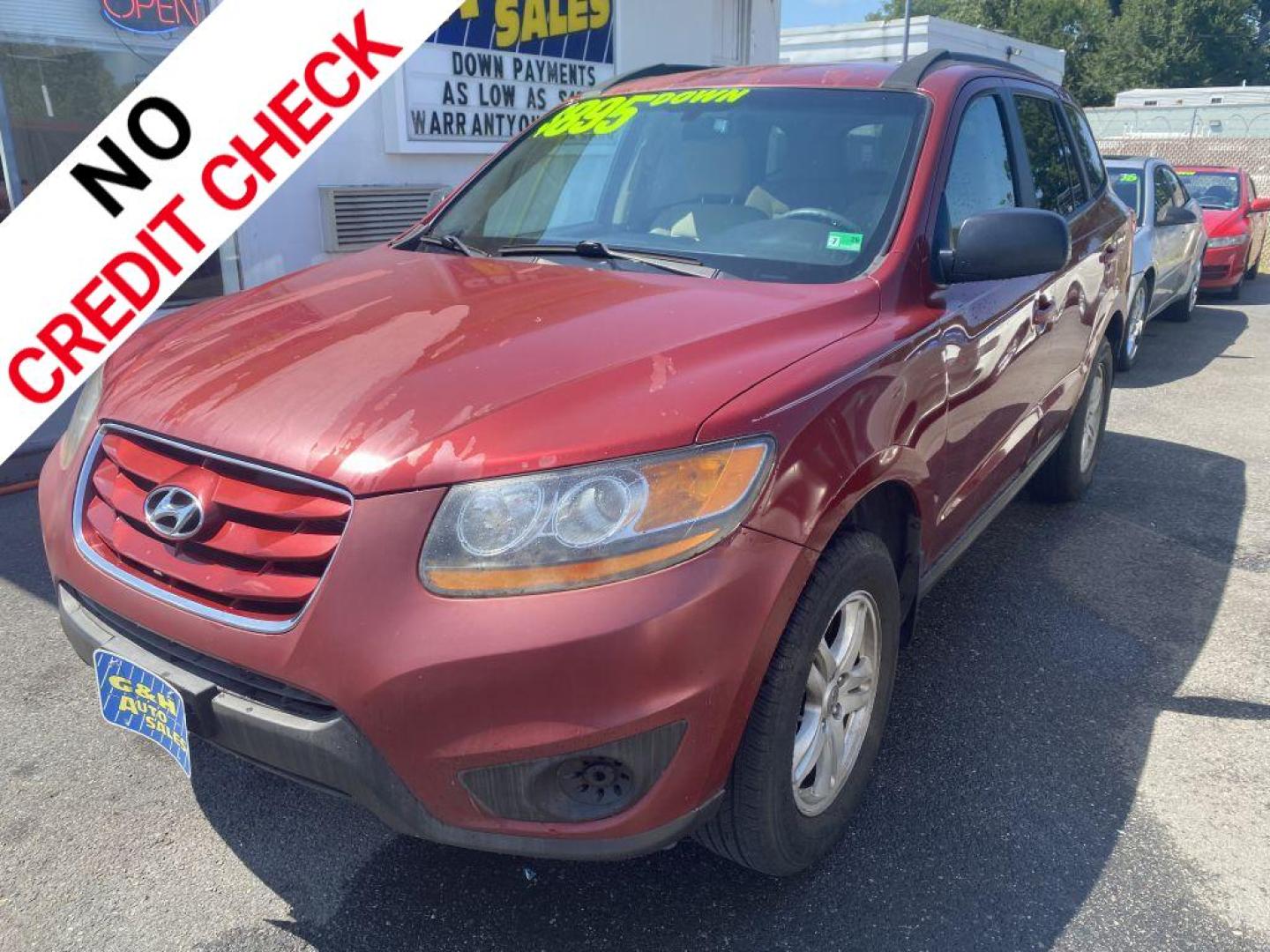 2011 RED HYUNDAI SANTA FE GLS (5XYZG3AB7BG) with an 2.4L engine, Automatic transmission, located at 930 E Little Creek Road, Norfolk, VA, 23518, (757) 588-0420, 36.915051, -76.244408 - Photo#0