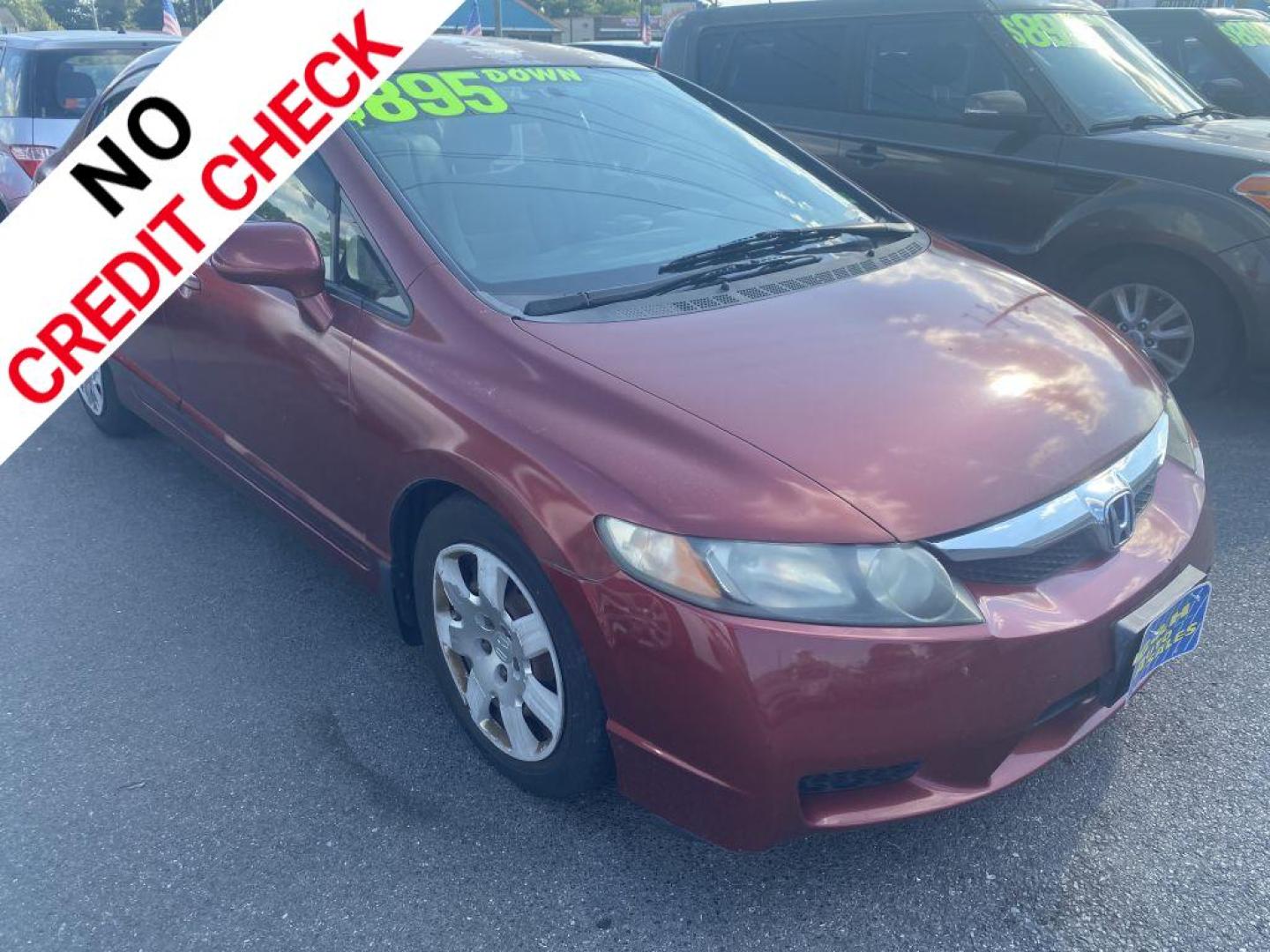 2010 BURG HONDA CIVIC LX (2HGFA1F51AH) with an 1.8L engine, Automatic transmission, located at 930 E Little Creek Road, Norfolk, VA, 23518, (757) 588-0420, 36.915051, -76.244408 - Photo#0