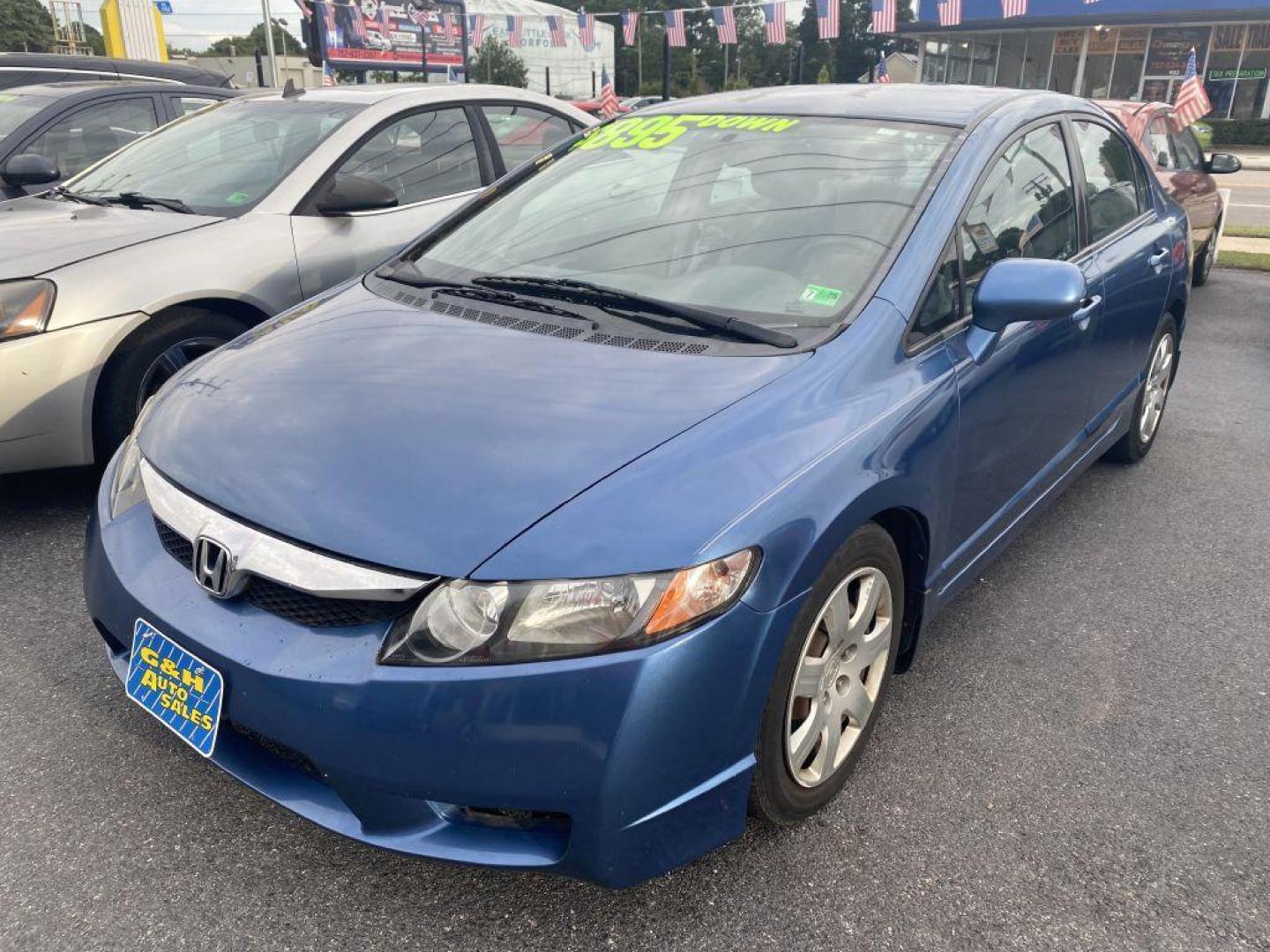 2010 BLUE HONDA CIVIC LX (2HGFA1F58AH) with an 1.8L engine, Automatic transmission, located at 930 E Little Creek Road, Norfolk, VA, 23518, (757) 588-0420, 36.915051, -76.244408 - Photo#0