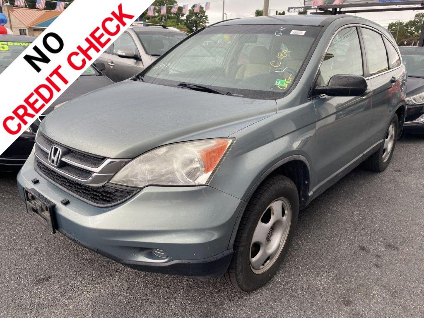2011 GREEN HONDA CR-V LX (5J6RE3H33BL) with an 2.4L engine, Automatic transmission, located at 930 E Little Creek Road, Norfolk, VA, 23518, (757) 588-0420, 36.915051, -76.244408 - Photo#0
